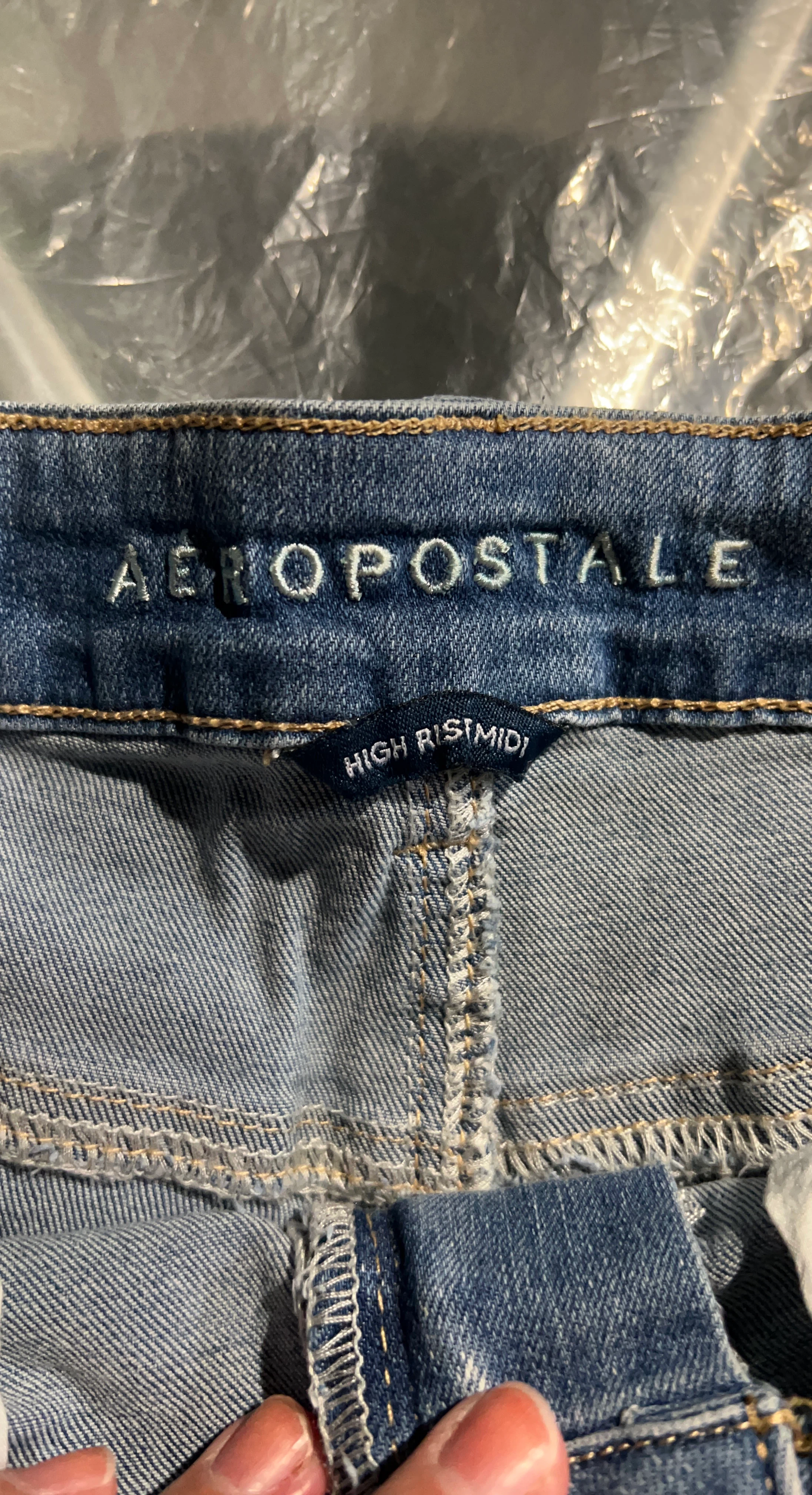 Aeropostale High Rise Midi Jean Shorts - Size 10 - photo 4