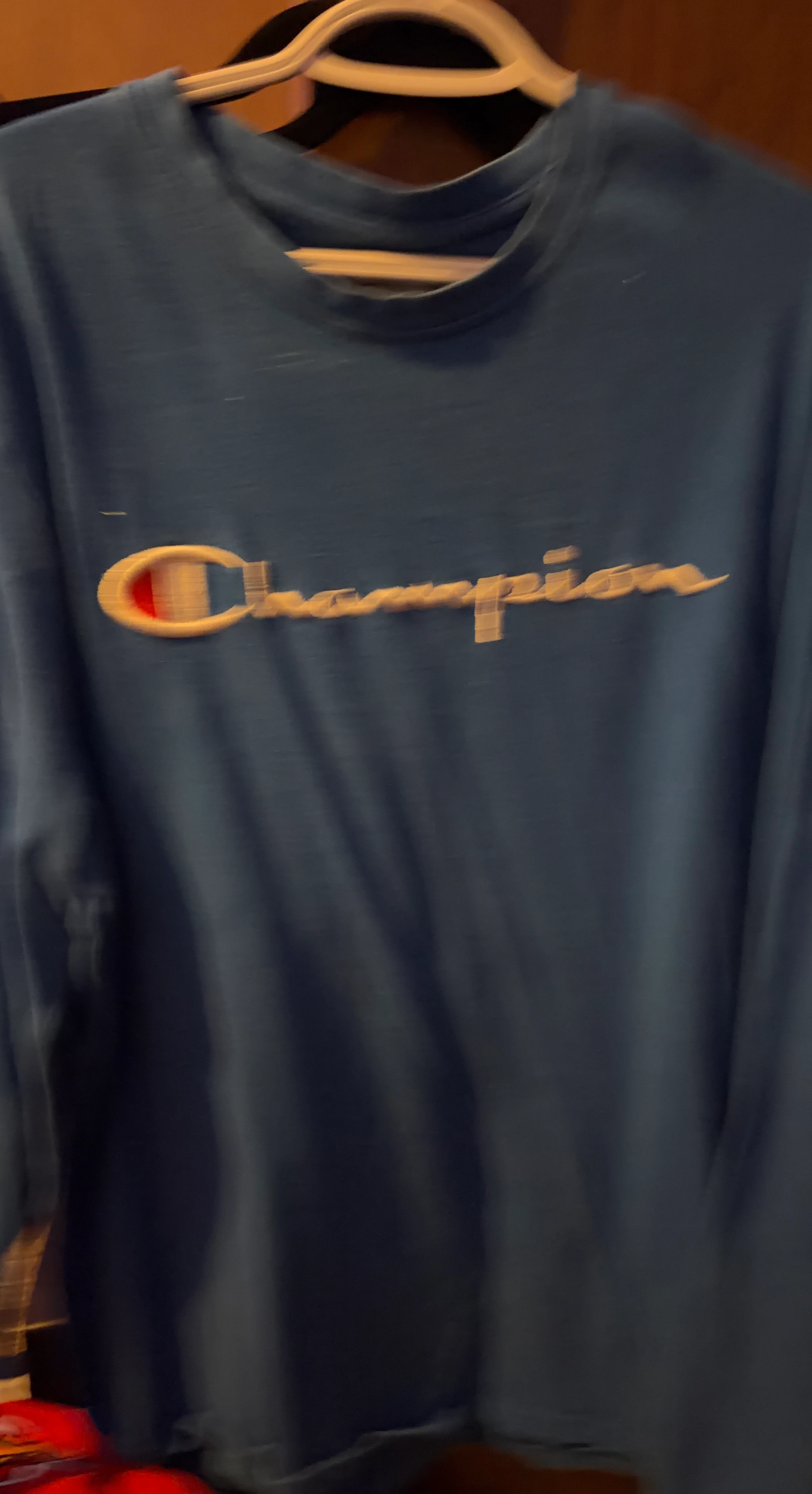 Blue Champion Long Sleeve Shirt