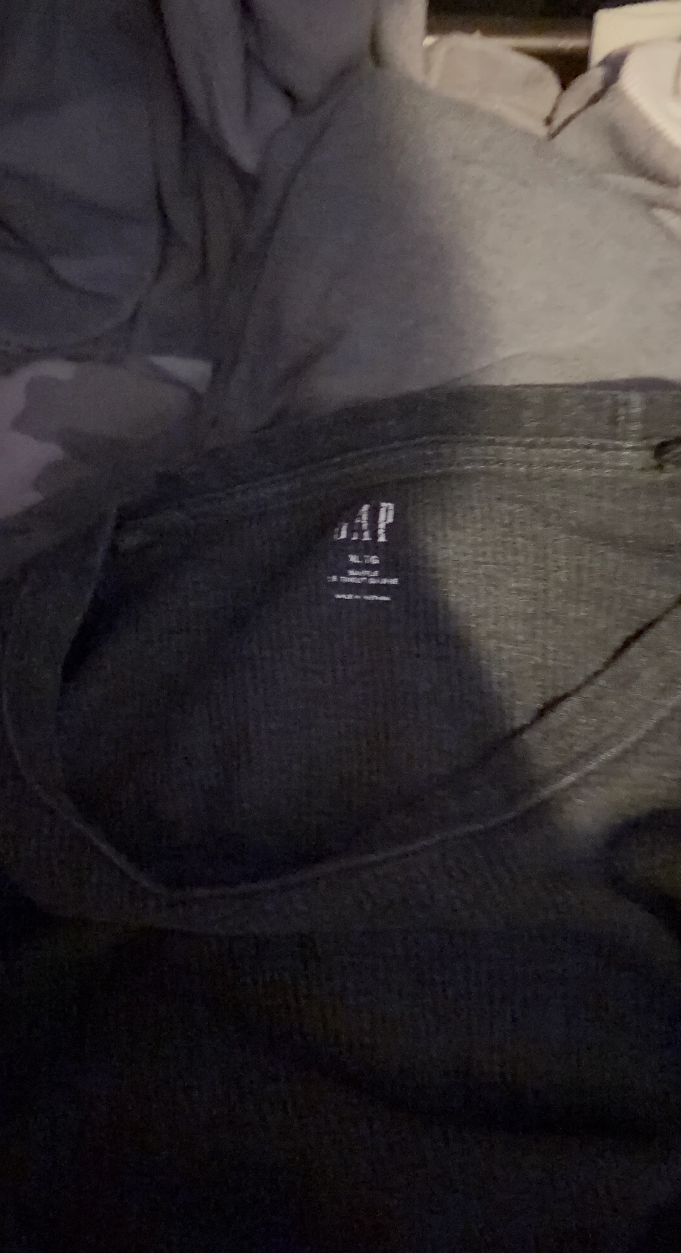 Gap grey waffle knit shirt