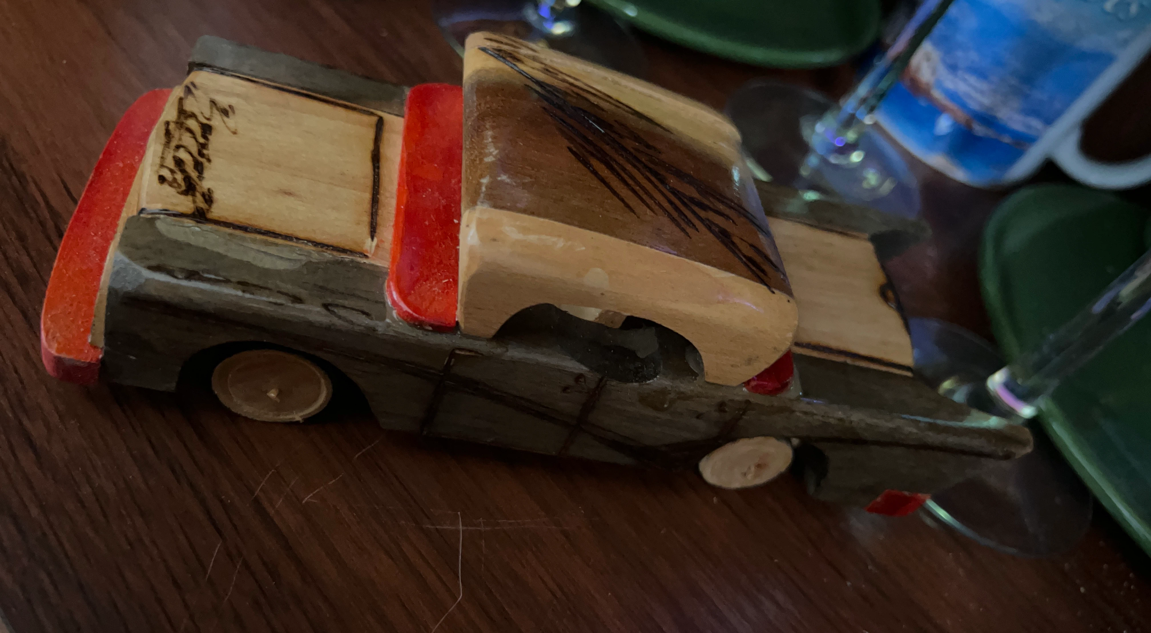 Handcrafted Wooden Toy Truck - photo 2