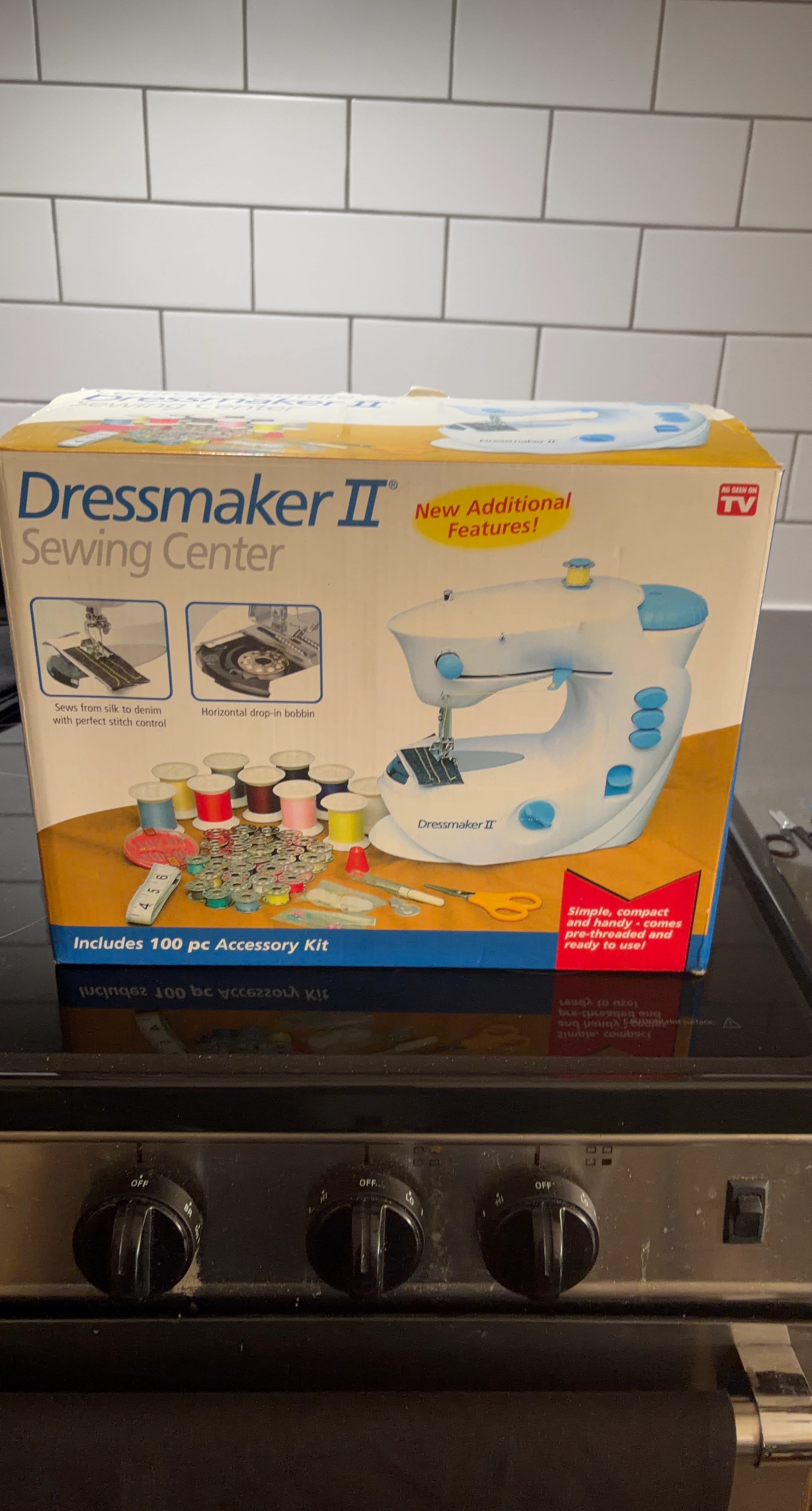 Dressmaker II Sewing Center with 100-Piece Accessory Kit