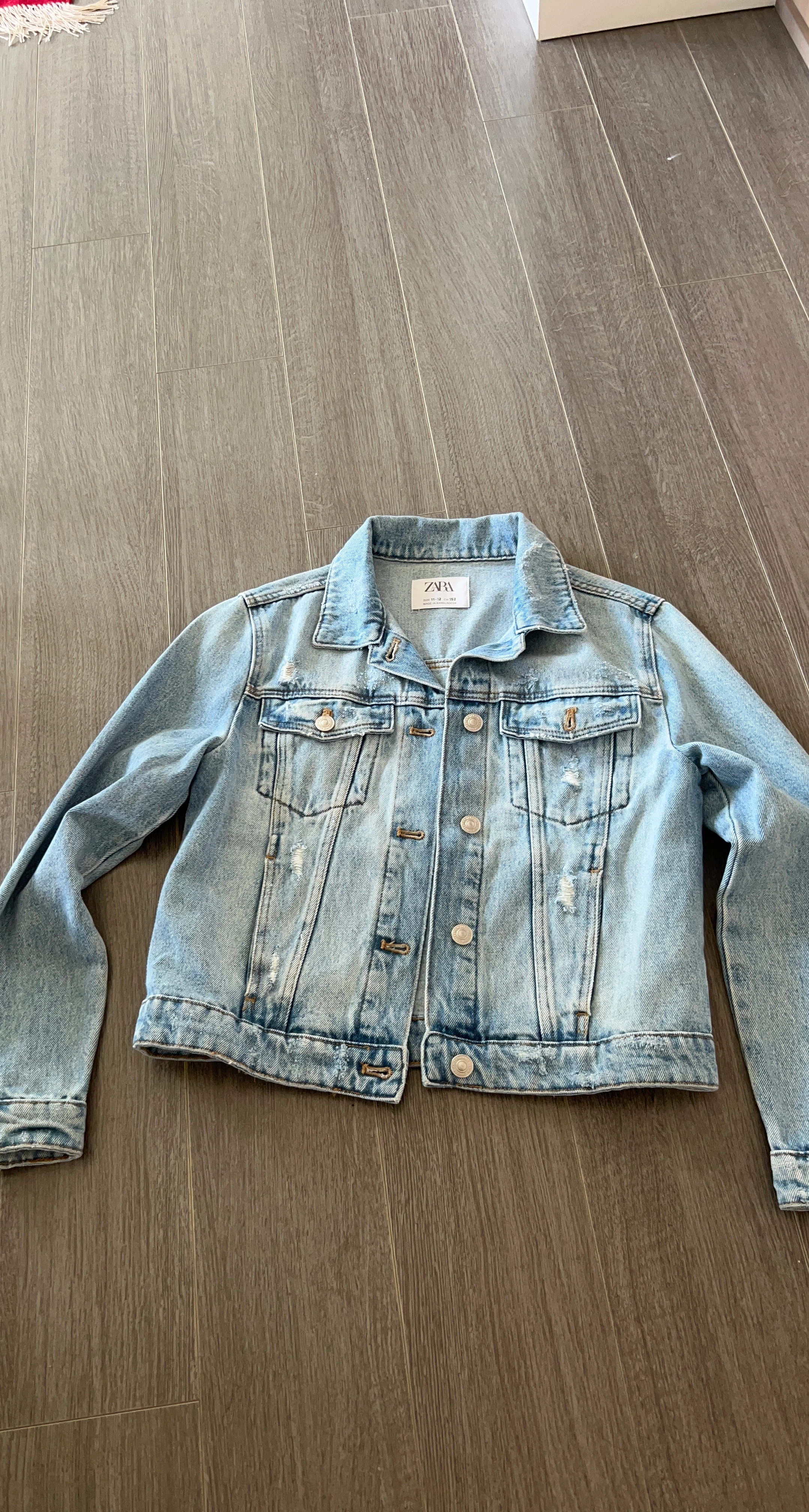 ZARA Distressed Denim Jacket