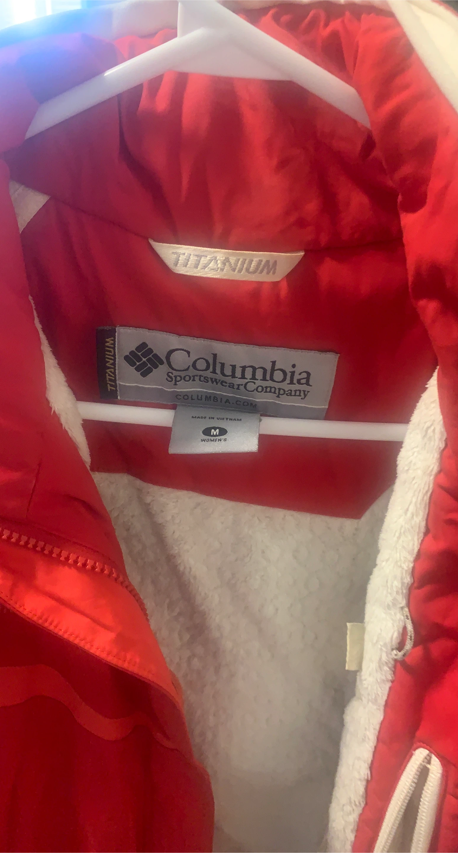 Columbia Titanium Women's Red Jacket