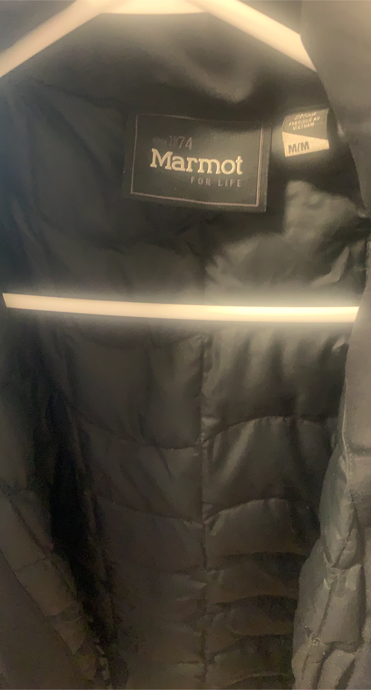 Marmot Black Winter Parka - Medium