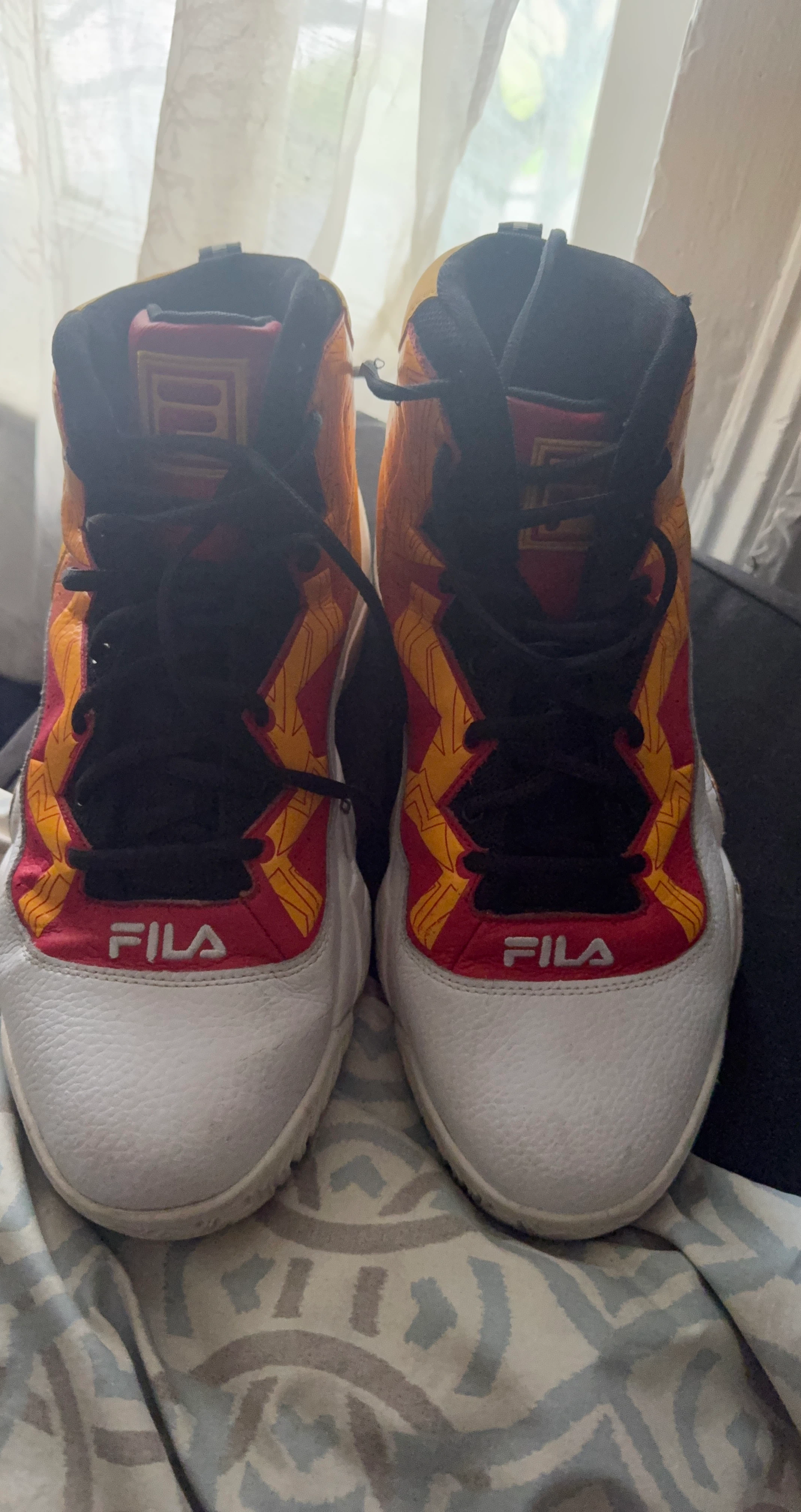 Fila Men's Basketball Shoes Red/Yellow/White