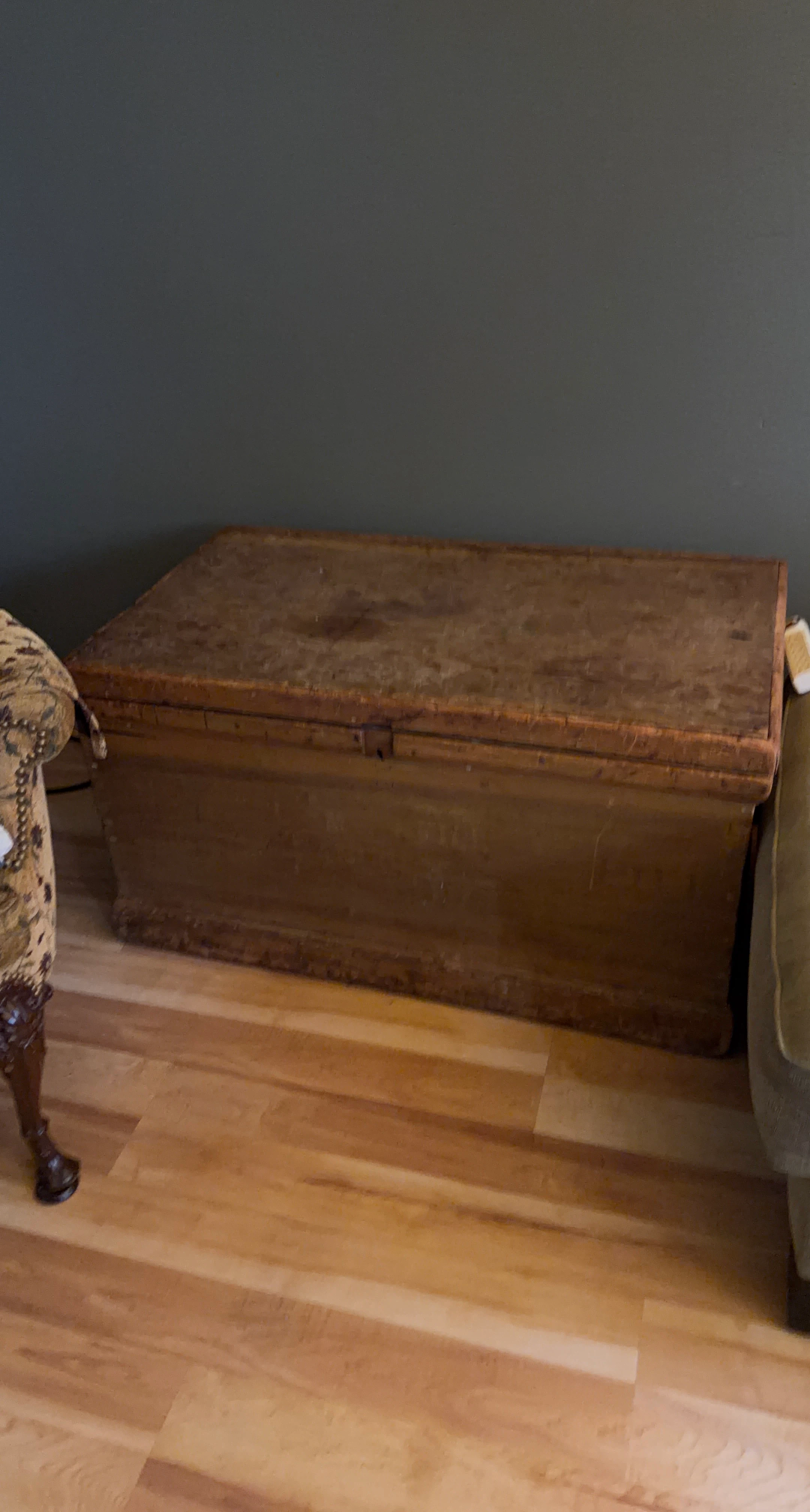 Vintage Wooden Storage Trunk