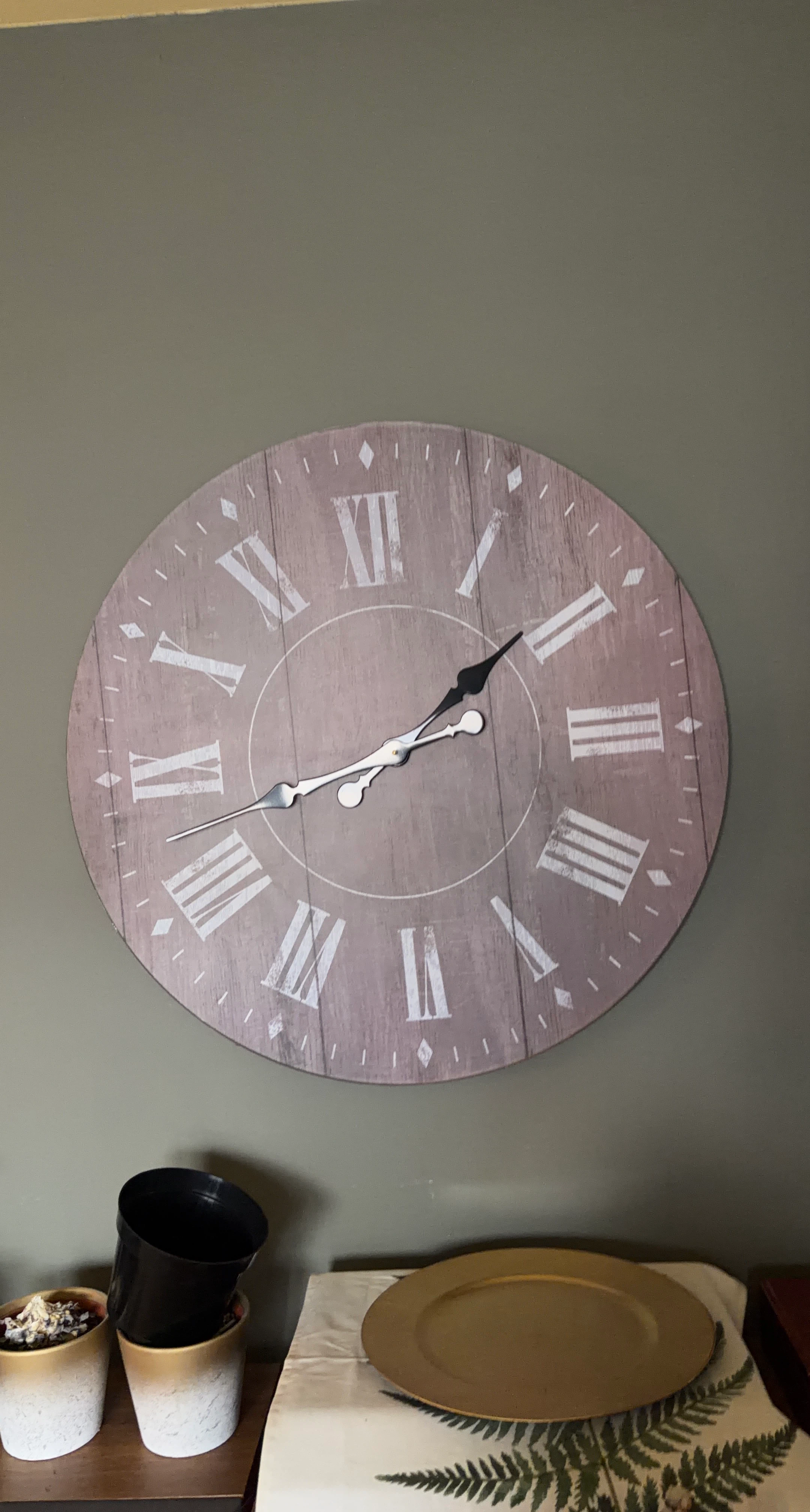 Large Round Decorative Wall Clock