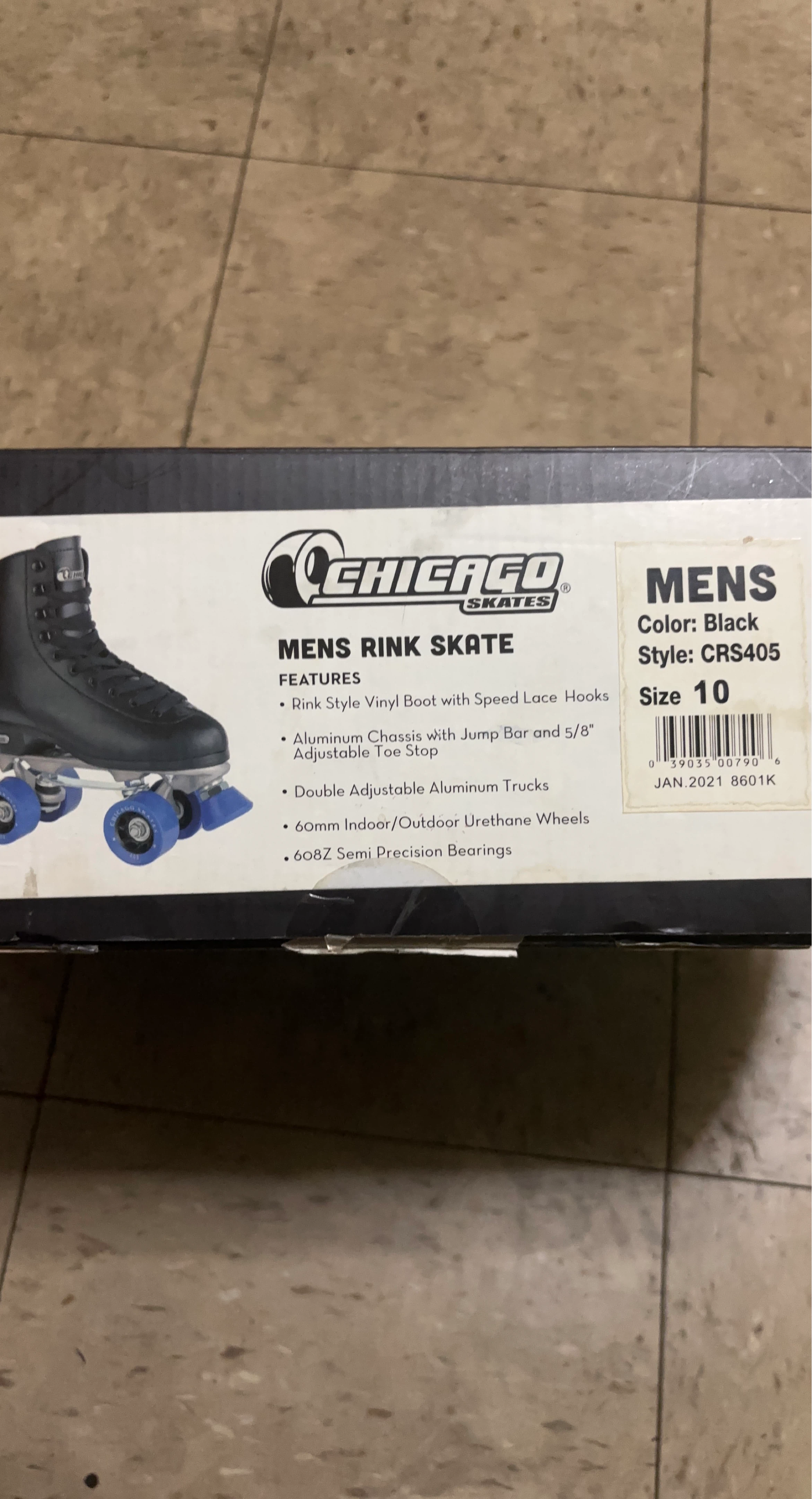 Chicago Skates Mens Rink Skates CRS405 Black Size 10