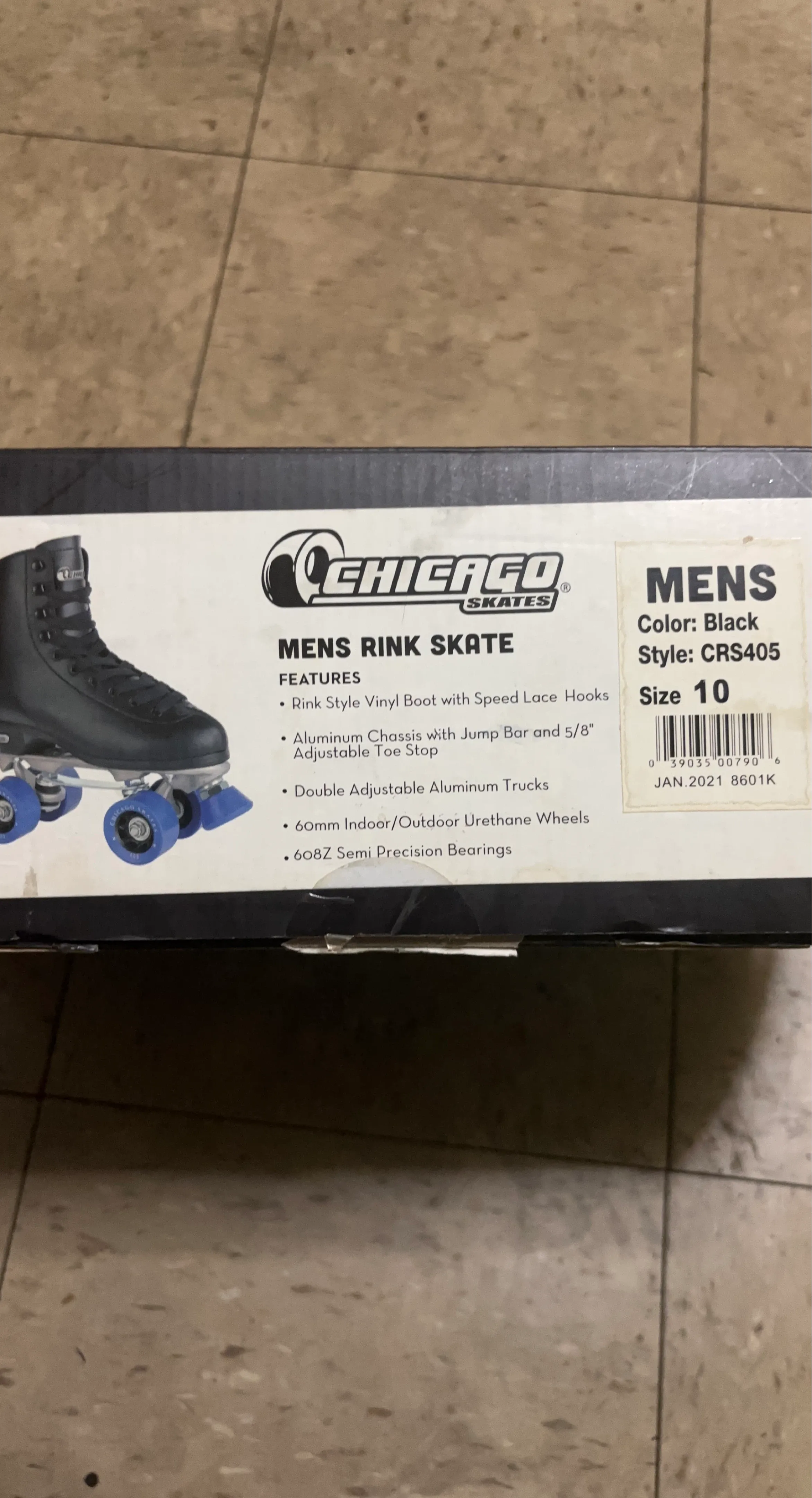 Chicago Skates Mens Rink Skates CRS405 Black Size 10