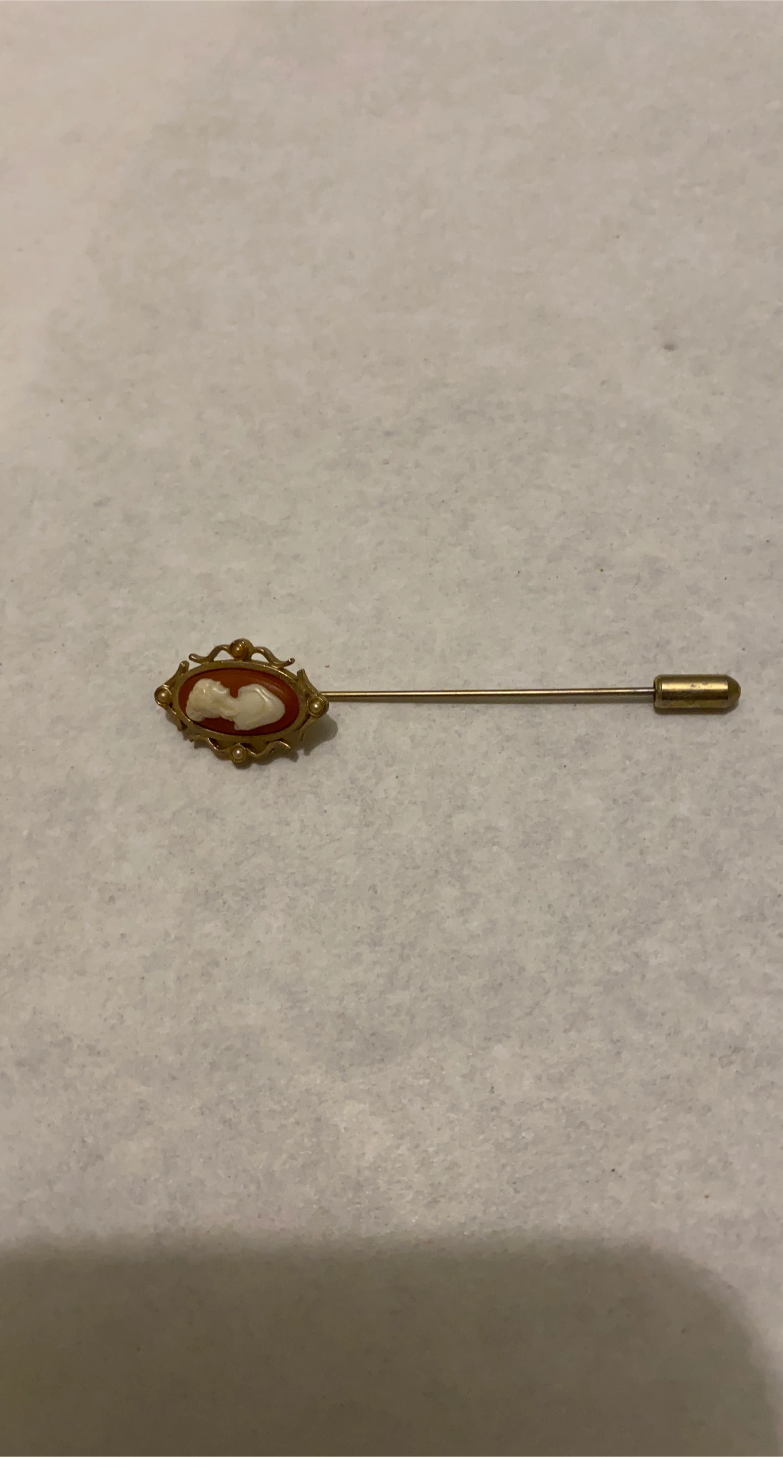 Vintage Cameo Stick Pin
