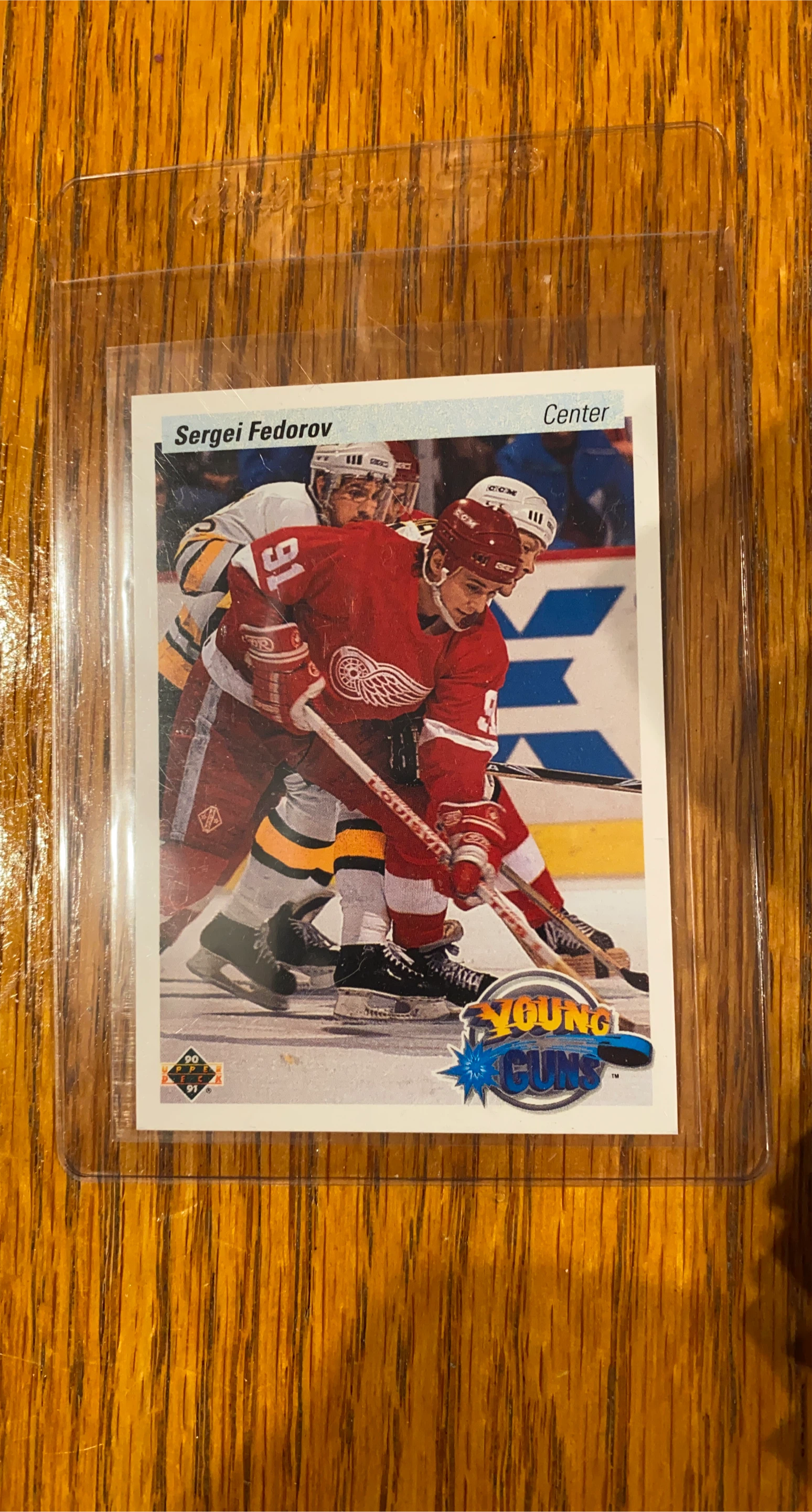 1990-91 Upper Deck Sergei Fedorov Young Guns Hockey Card