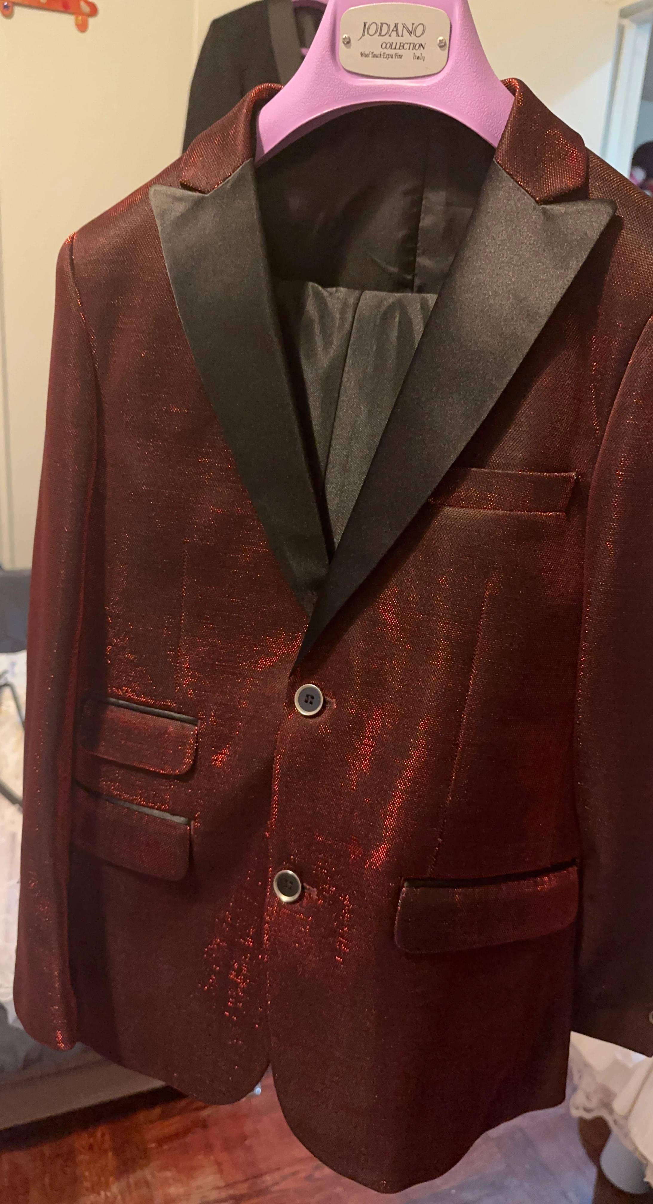 Jodano Collection Red Suit Jacket