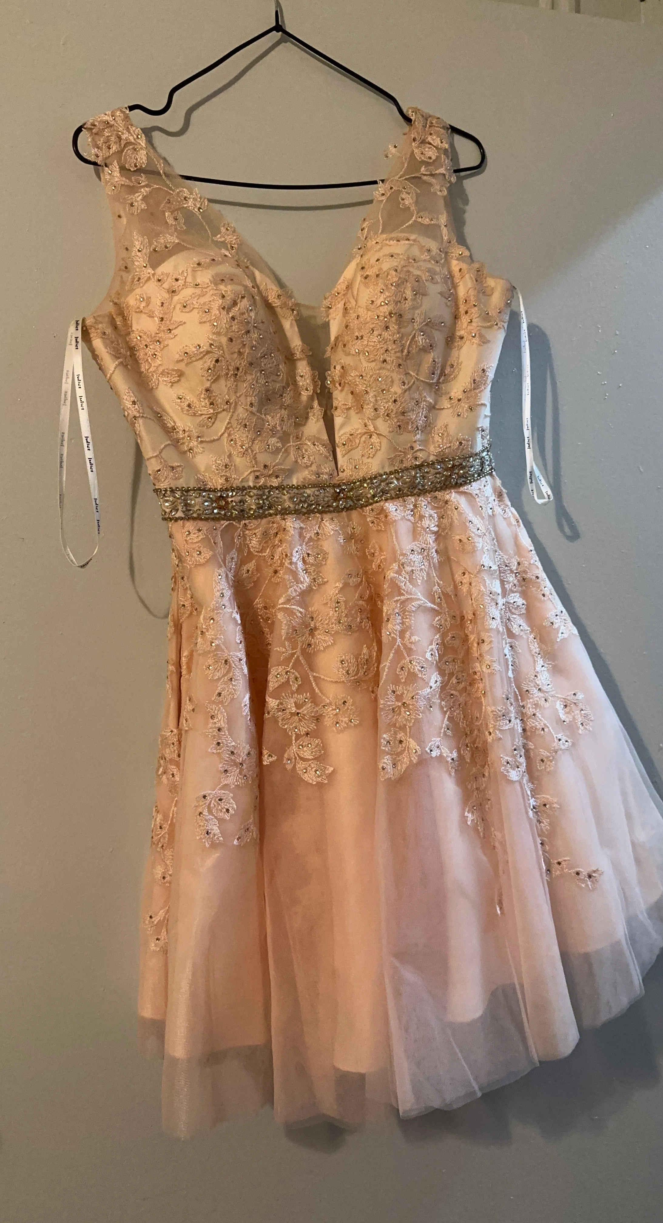 Juliet Pink Lace Dress Size M