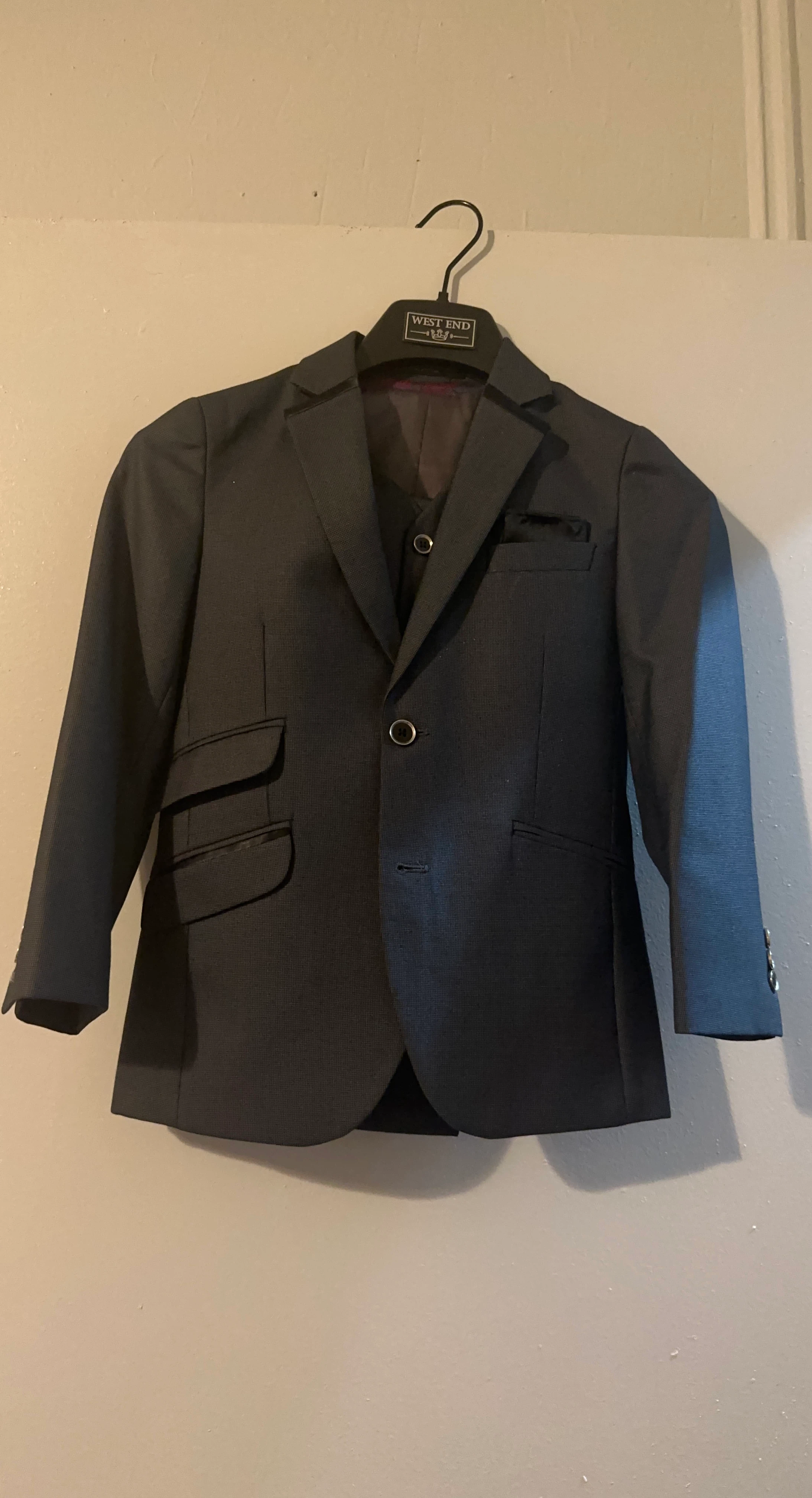 BJK Boys Charcoal Gray Suit Set