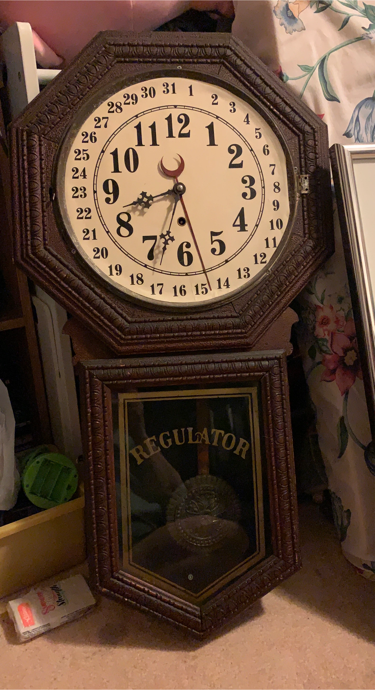 Vintage Regulator Wall Clock