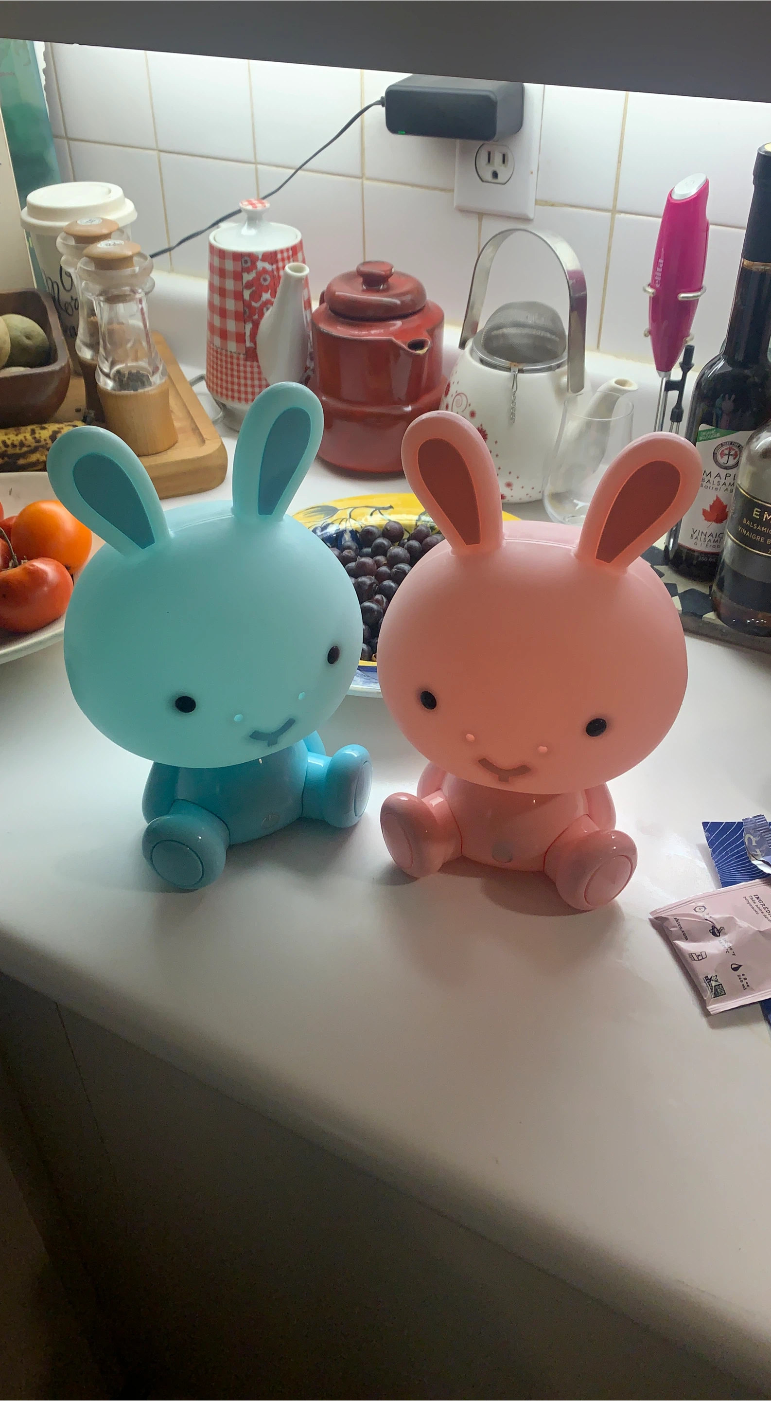 Two Bunny Rabbit LED Night Lights