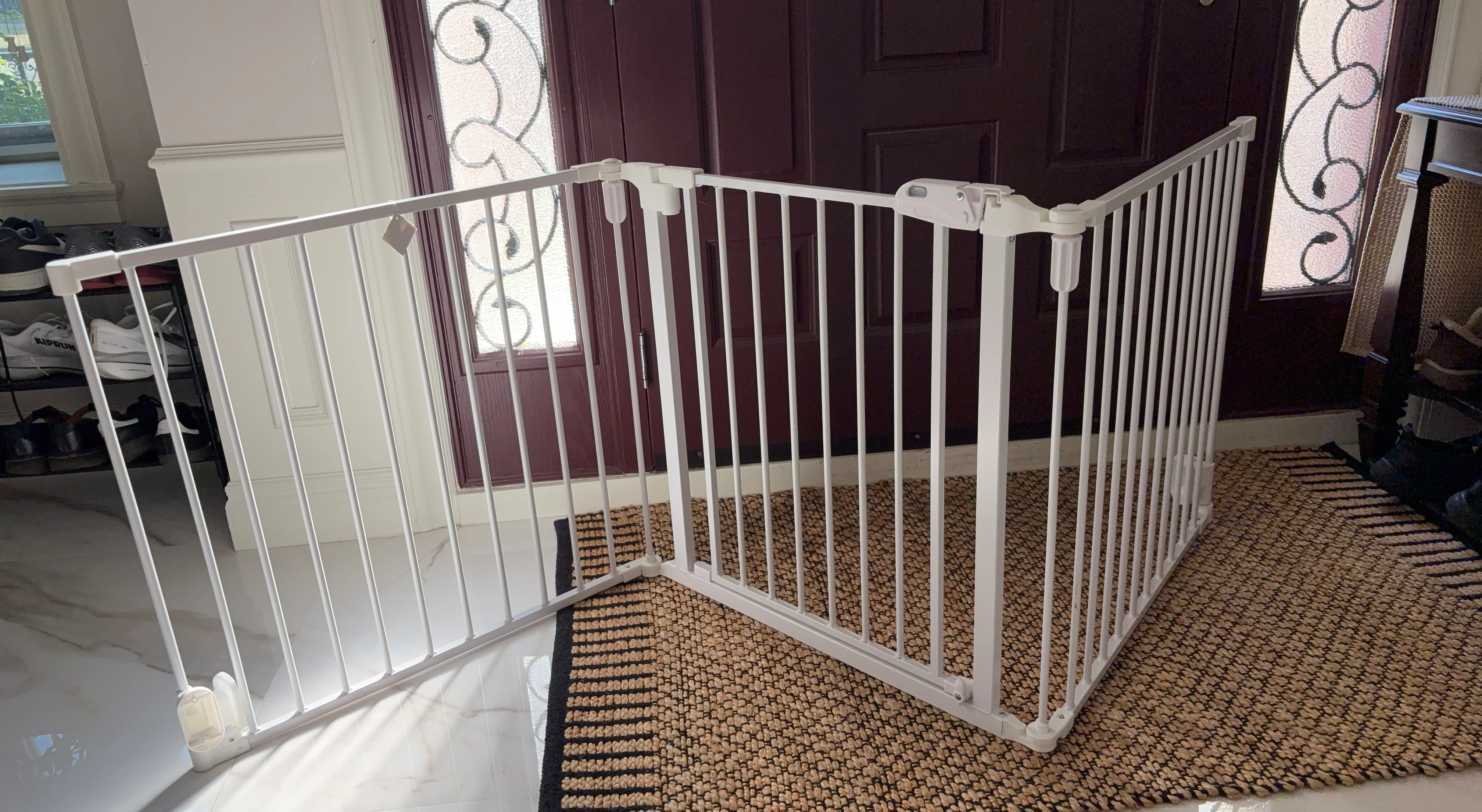White Metal Safety Gate