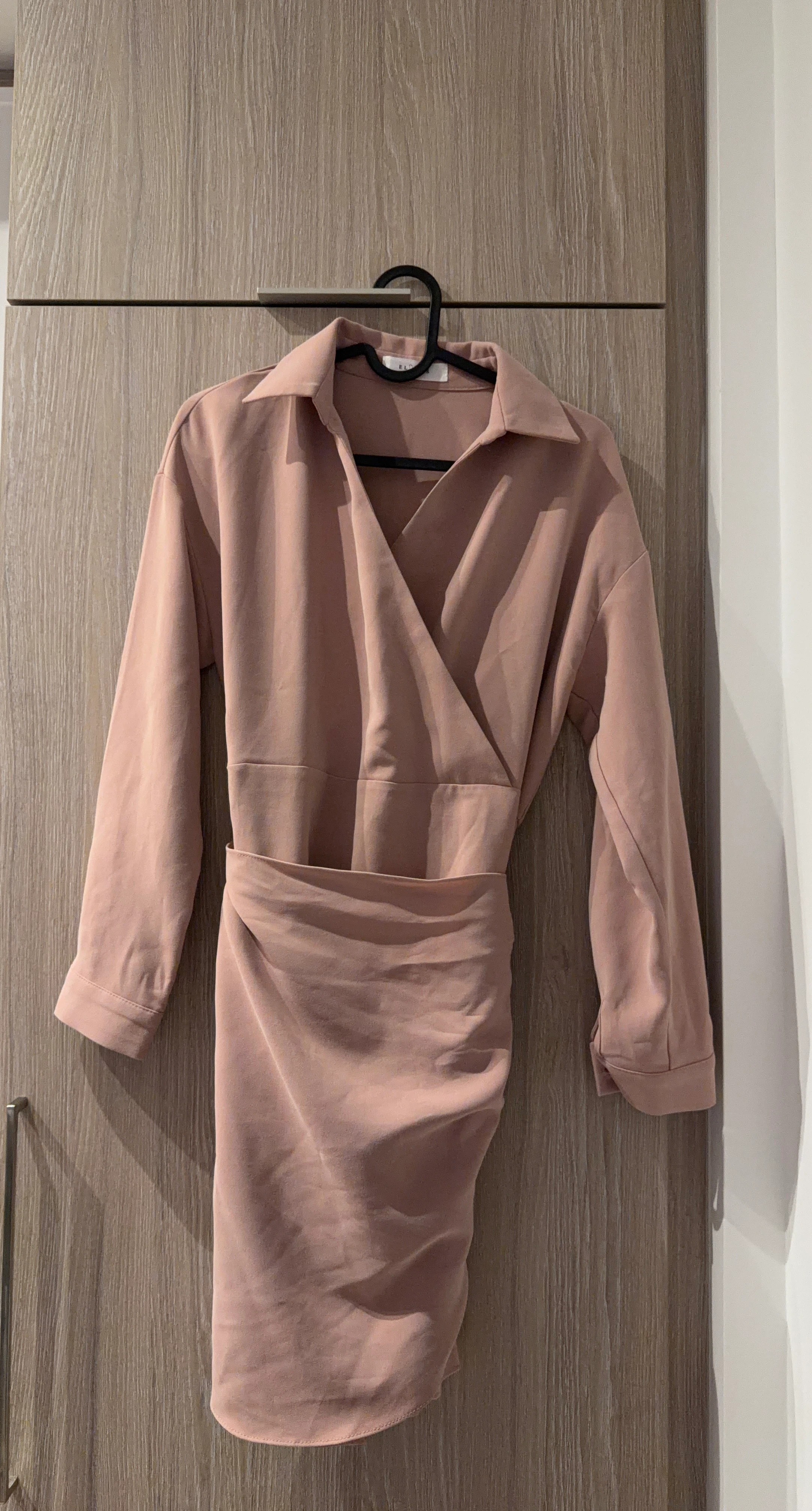 ELPIS Dusty Rose Wrap Dress