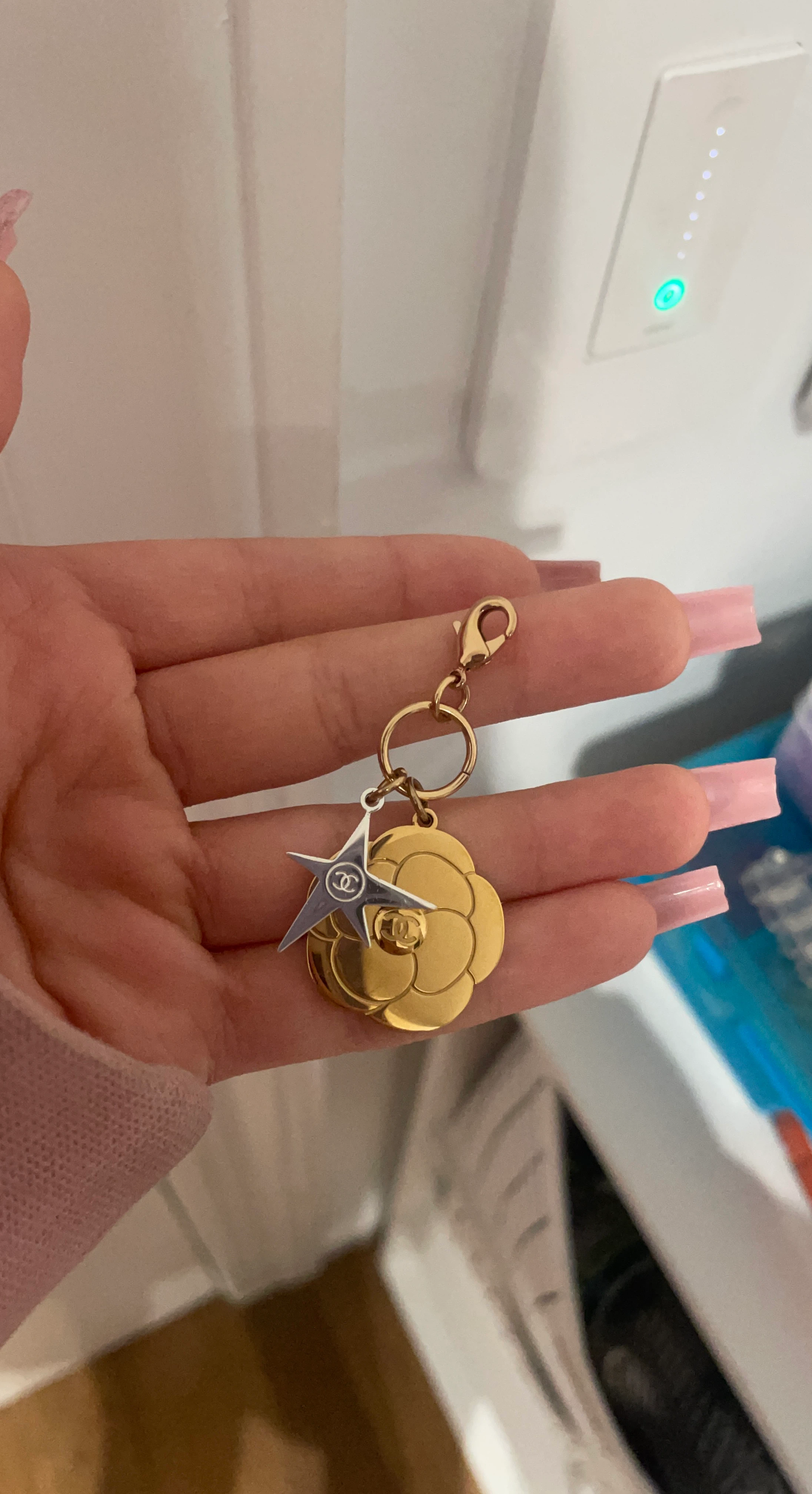Chanel Camellia and Star Bag Charm