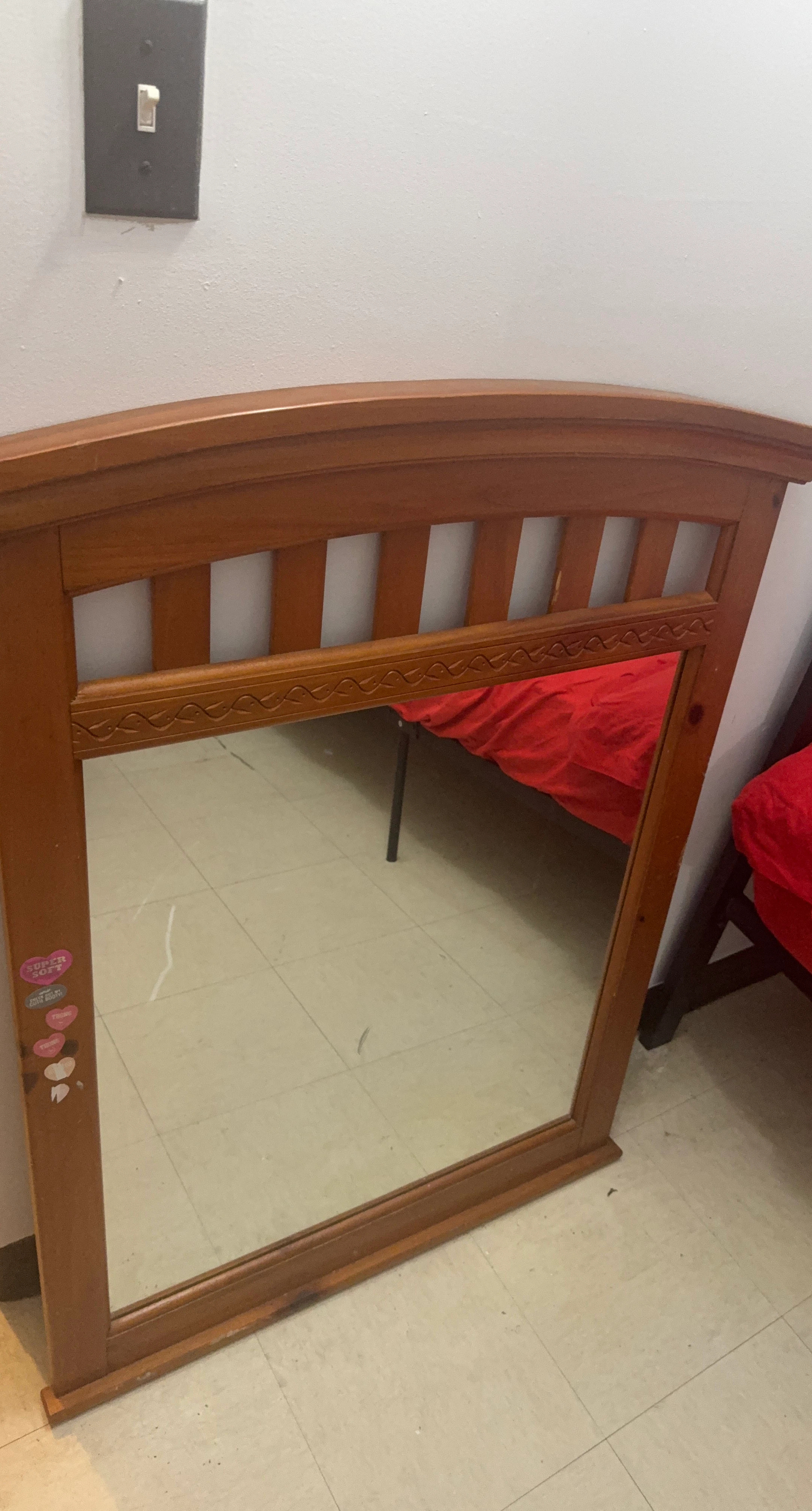 Wooden Wall Mirror