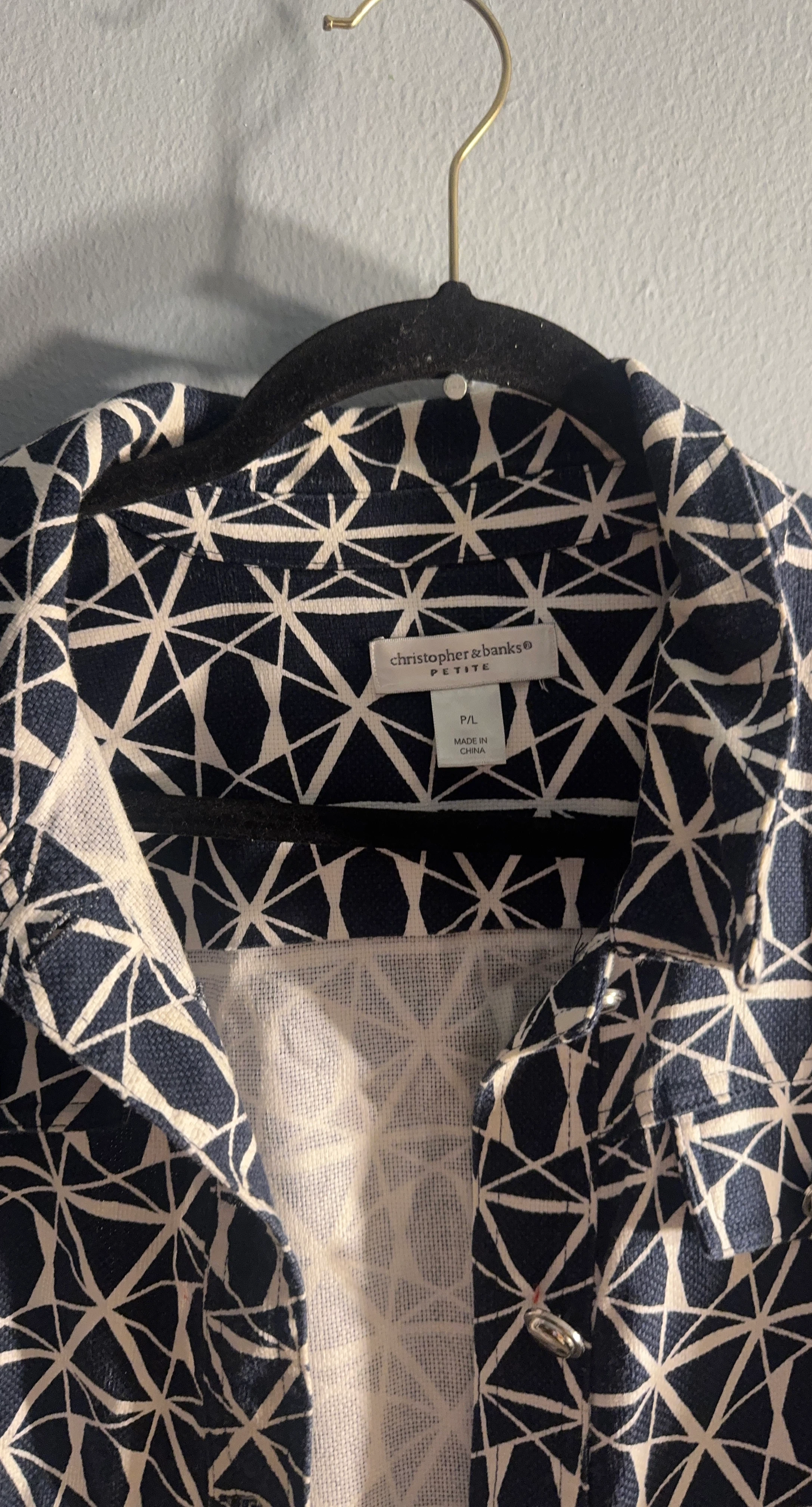 Christopher & Banks Petite Patterned Jacket