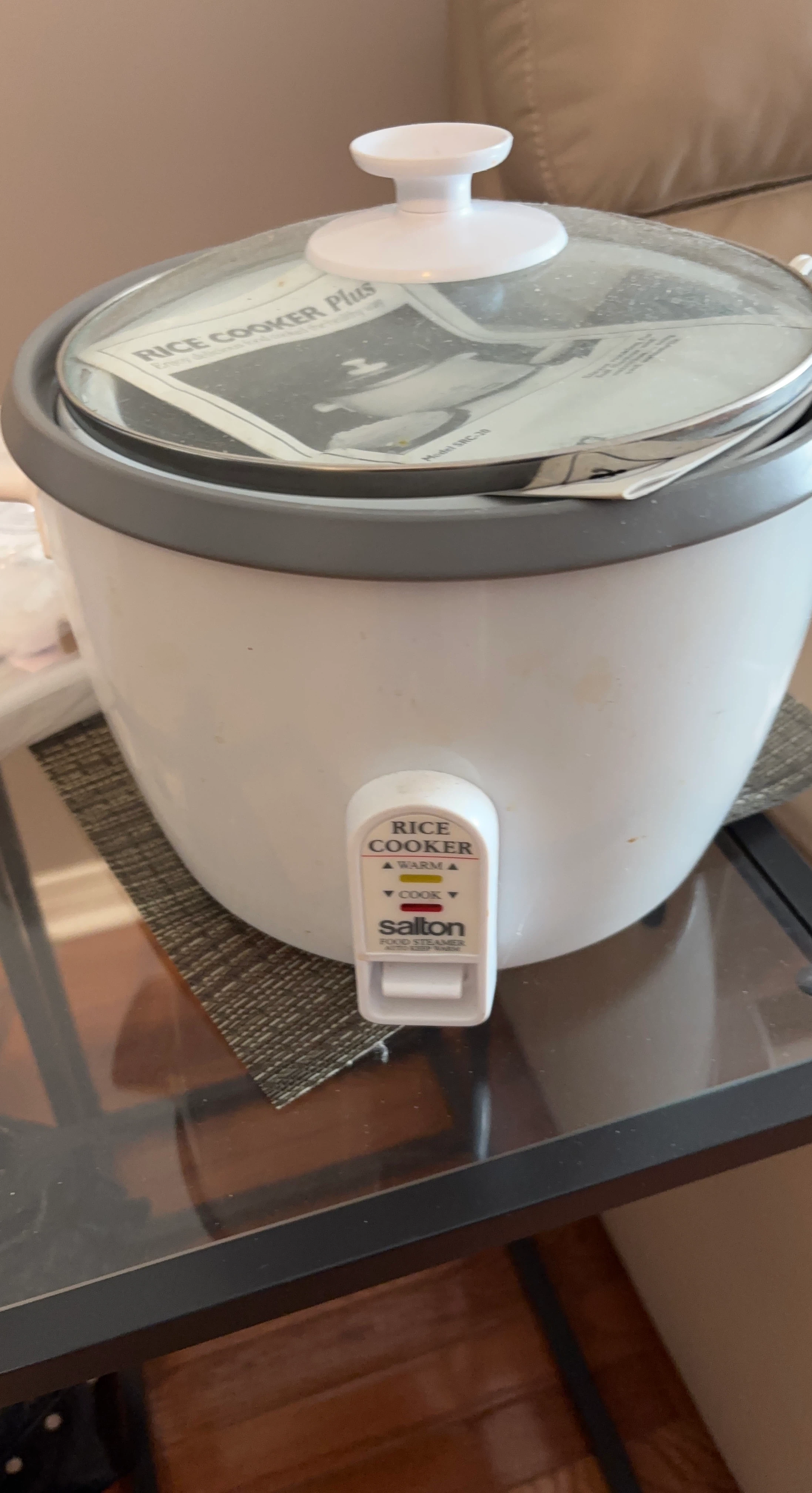 Salton Rice Cooker Plus Model SRC-20