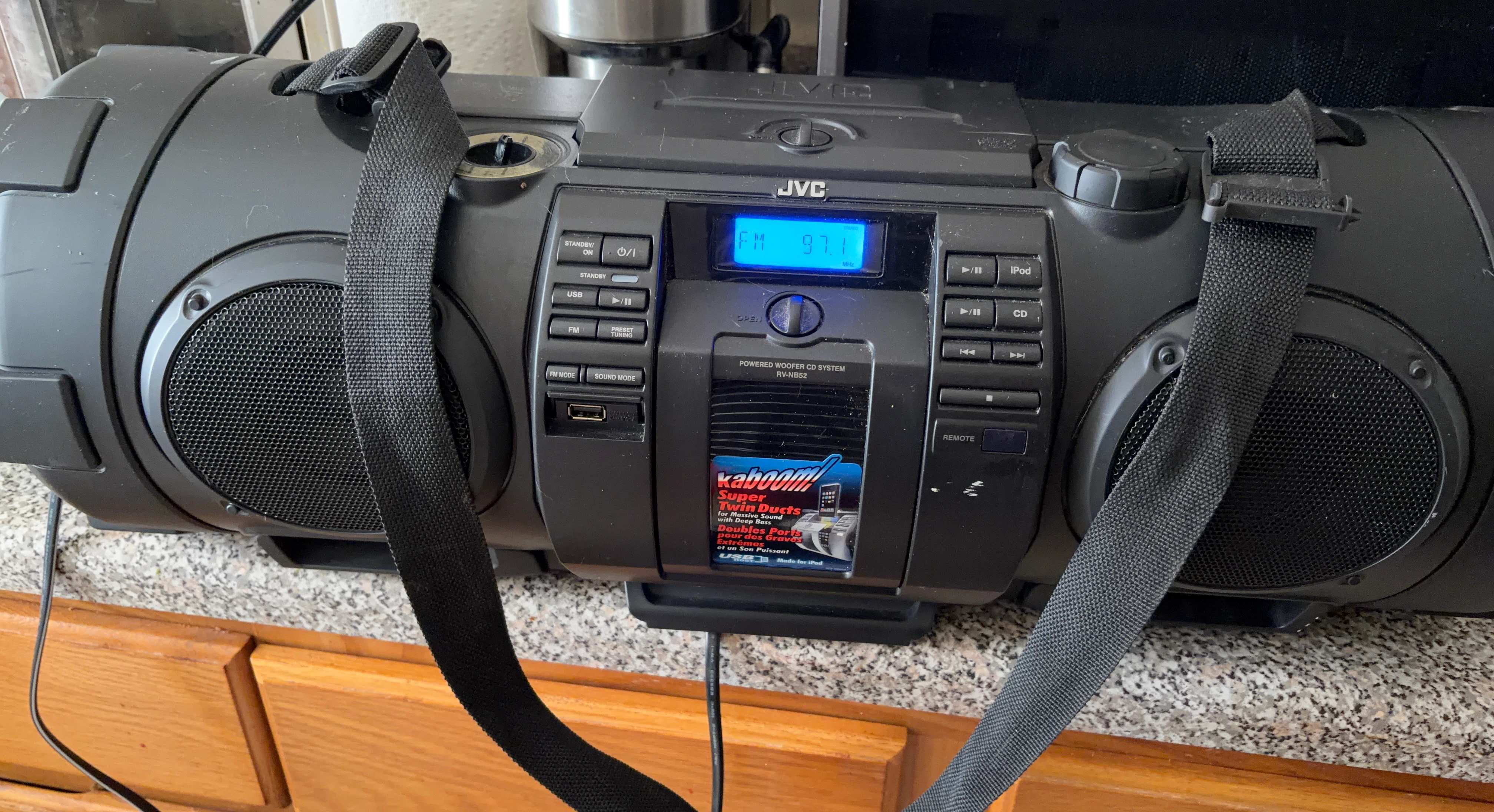 JVC Kaboom RV-NB52 Powered Woofer CD System
