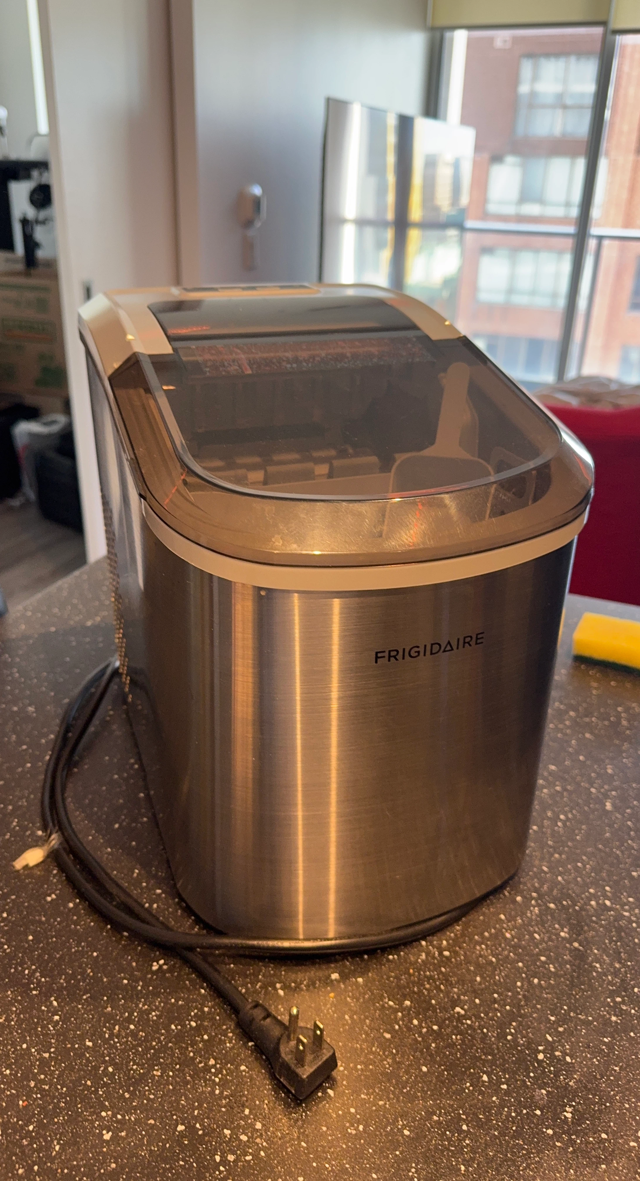 Frigidaire Stainless Steel Countertop Ice Maker