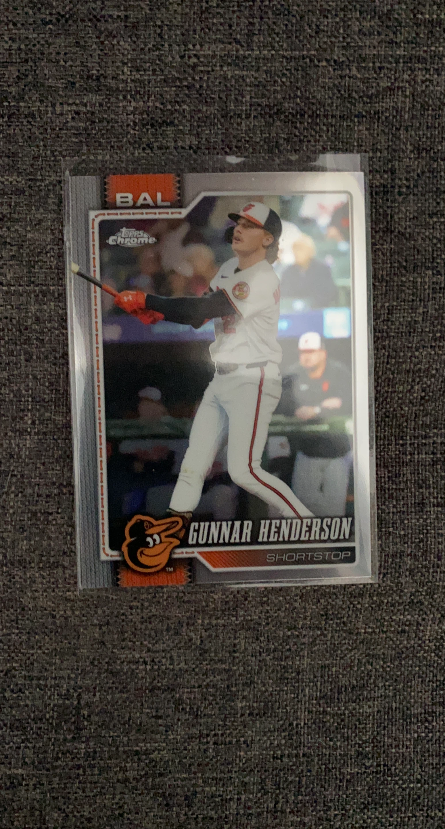Gunnar Henderson Topps Chrome Baseball Card