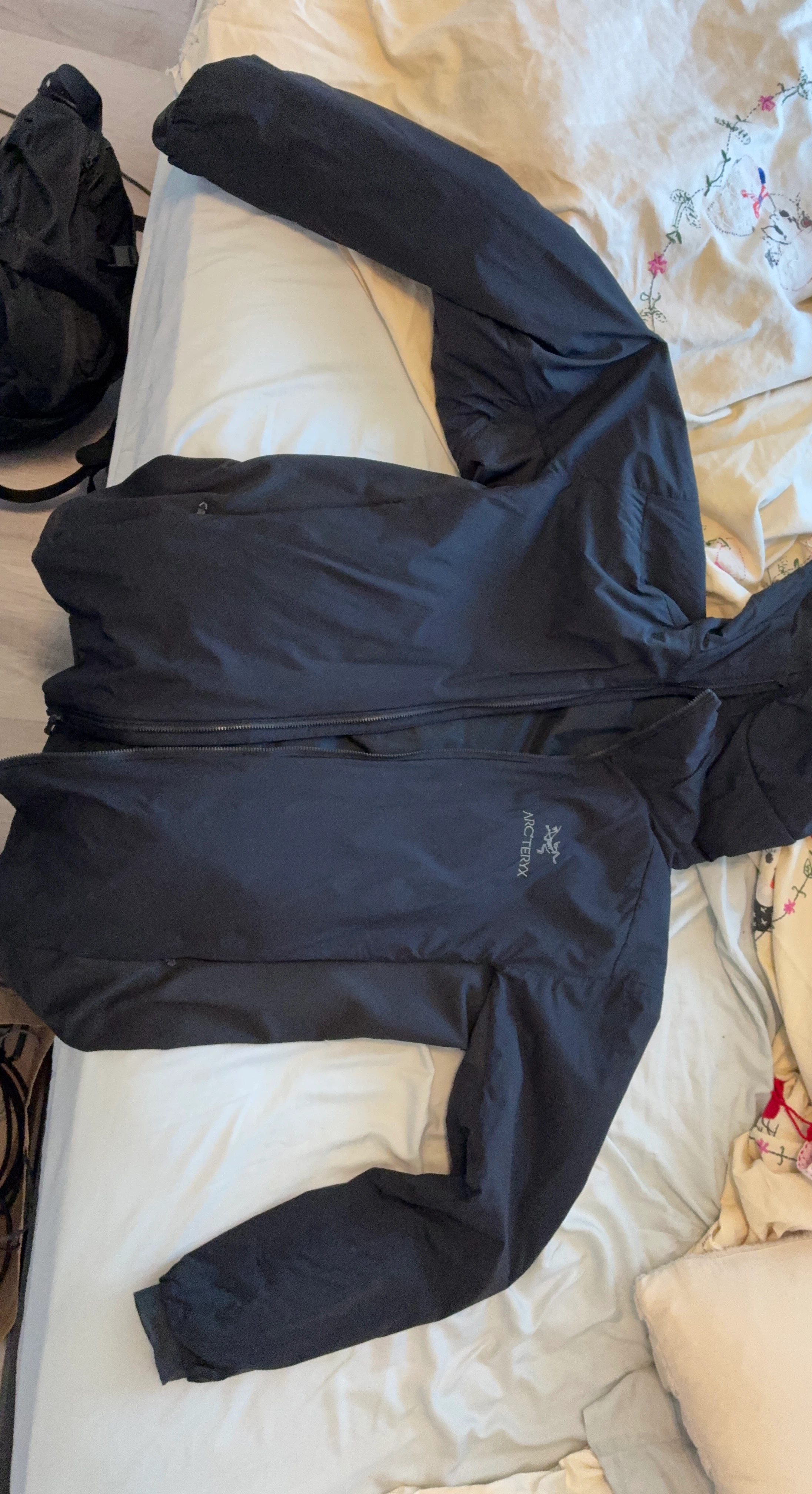 Arc'teryx Black Lightweight Hooded Jacket
