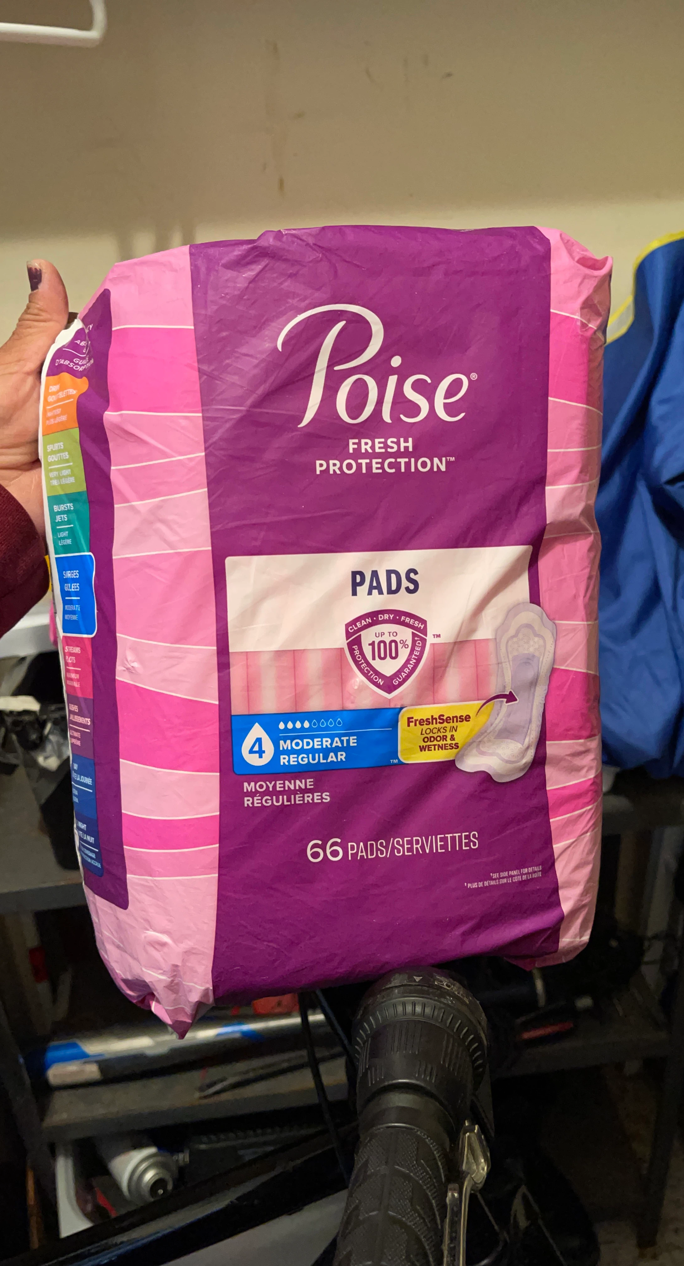 Poise Fresh Protection Moderate Regular Pads 66 Count