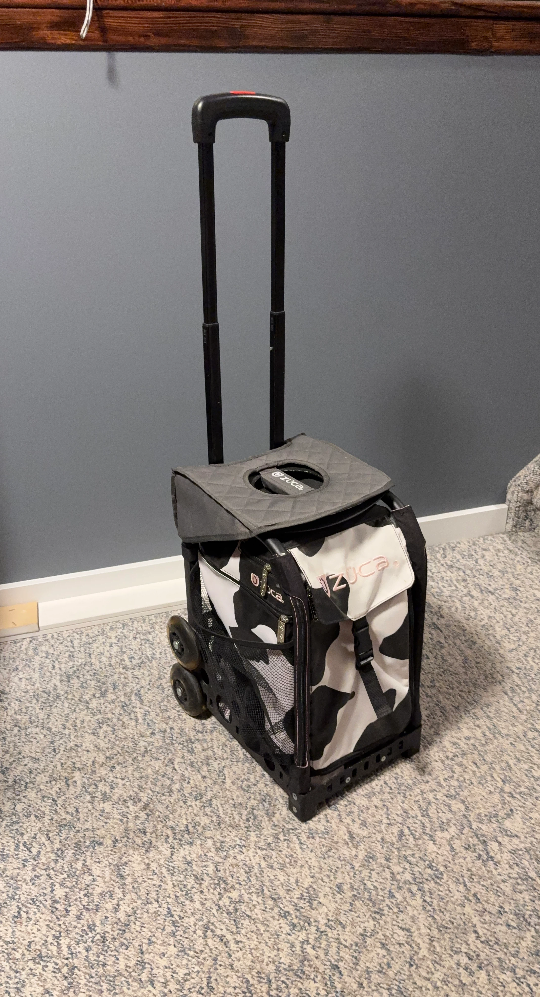 Zuca Sport Rolling Bag Cow Print
