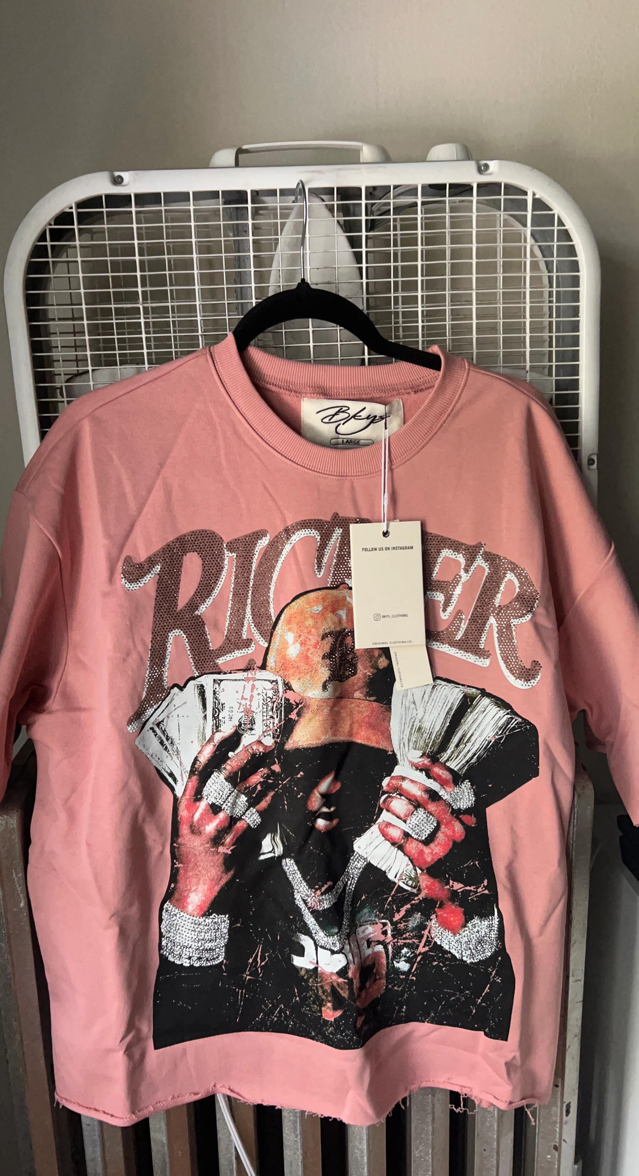 BKYS Graphic T-Shirt Pink Large