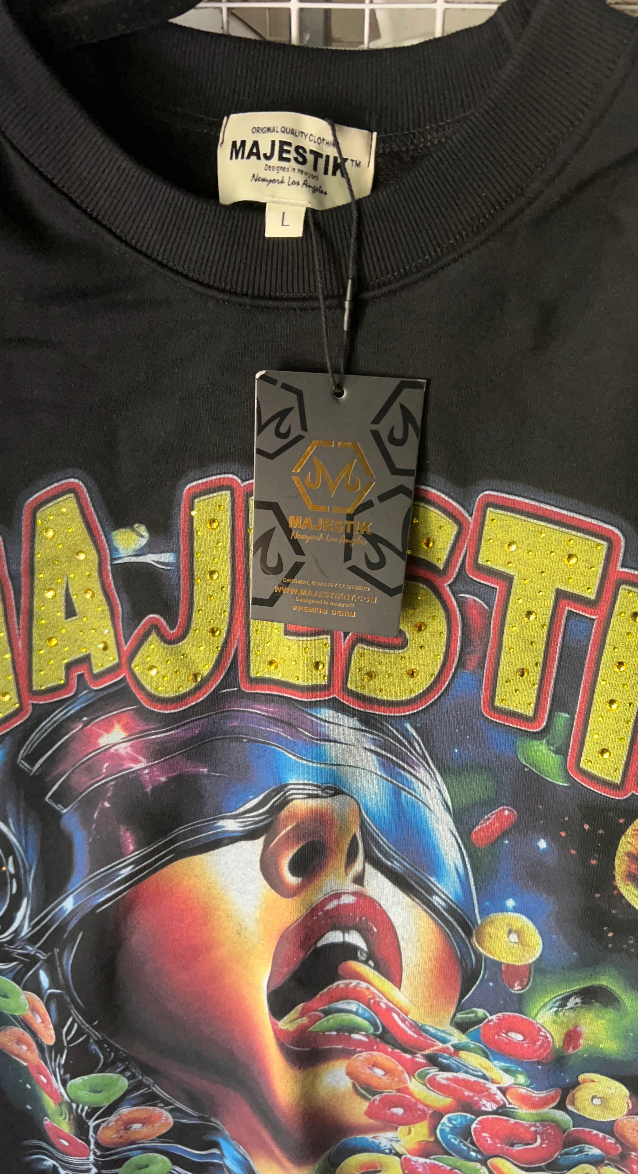 Majestik Graphic Sweatshirt Black