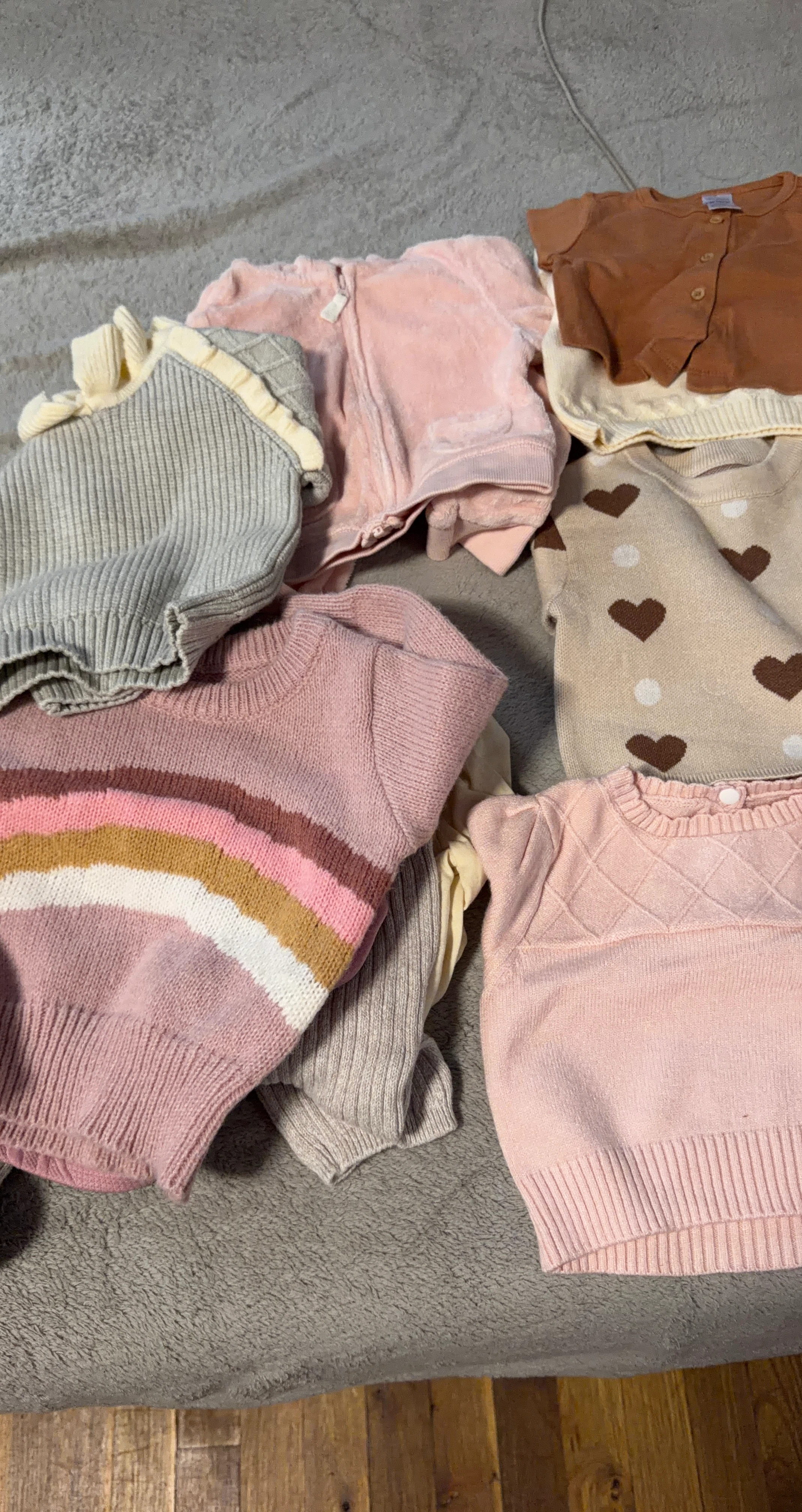 Assorted Baby Girl Sweater and Jacket Lot