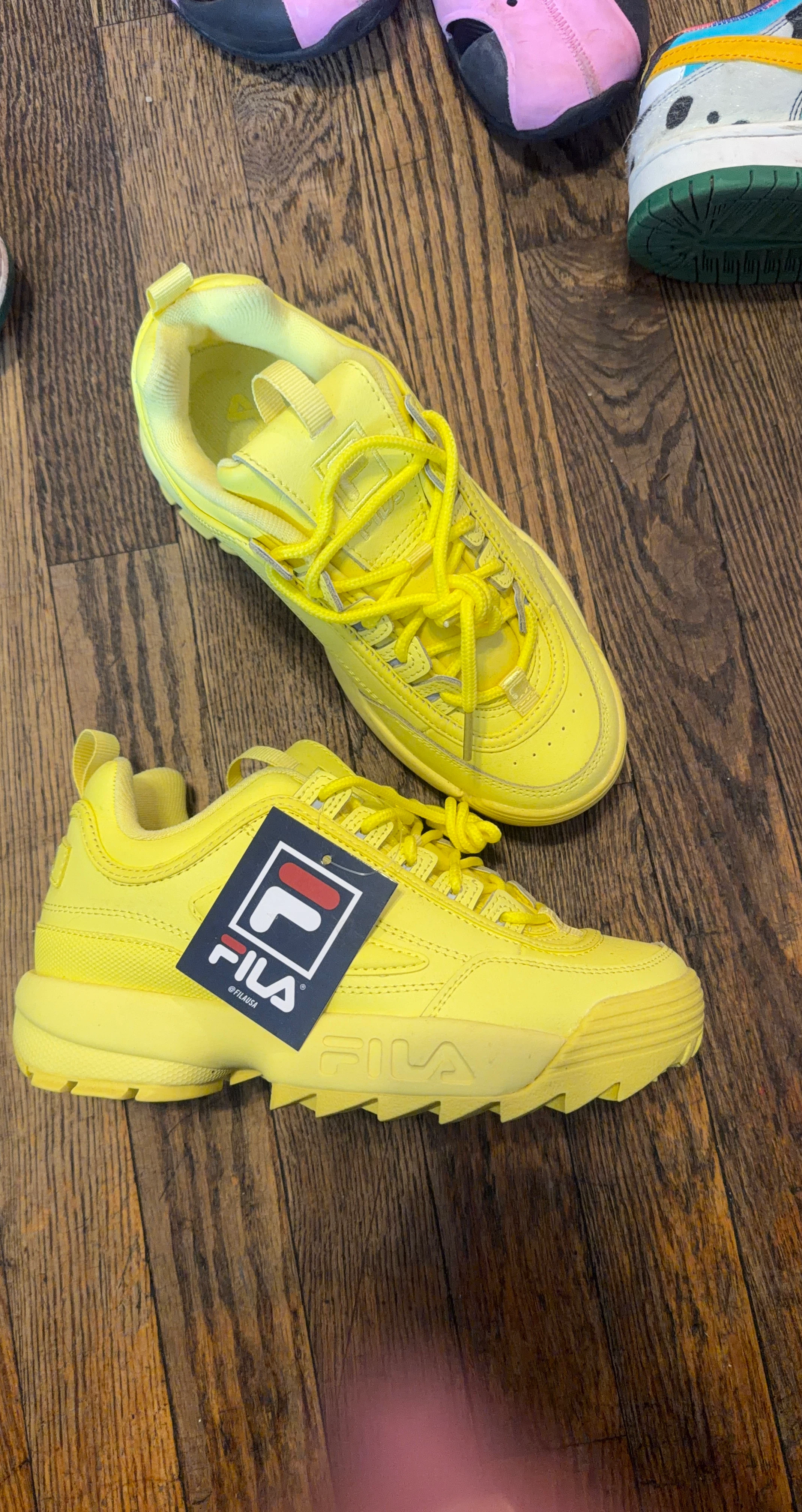 Fila Disruptor II Yellow Sneakers