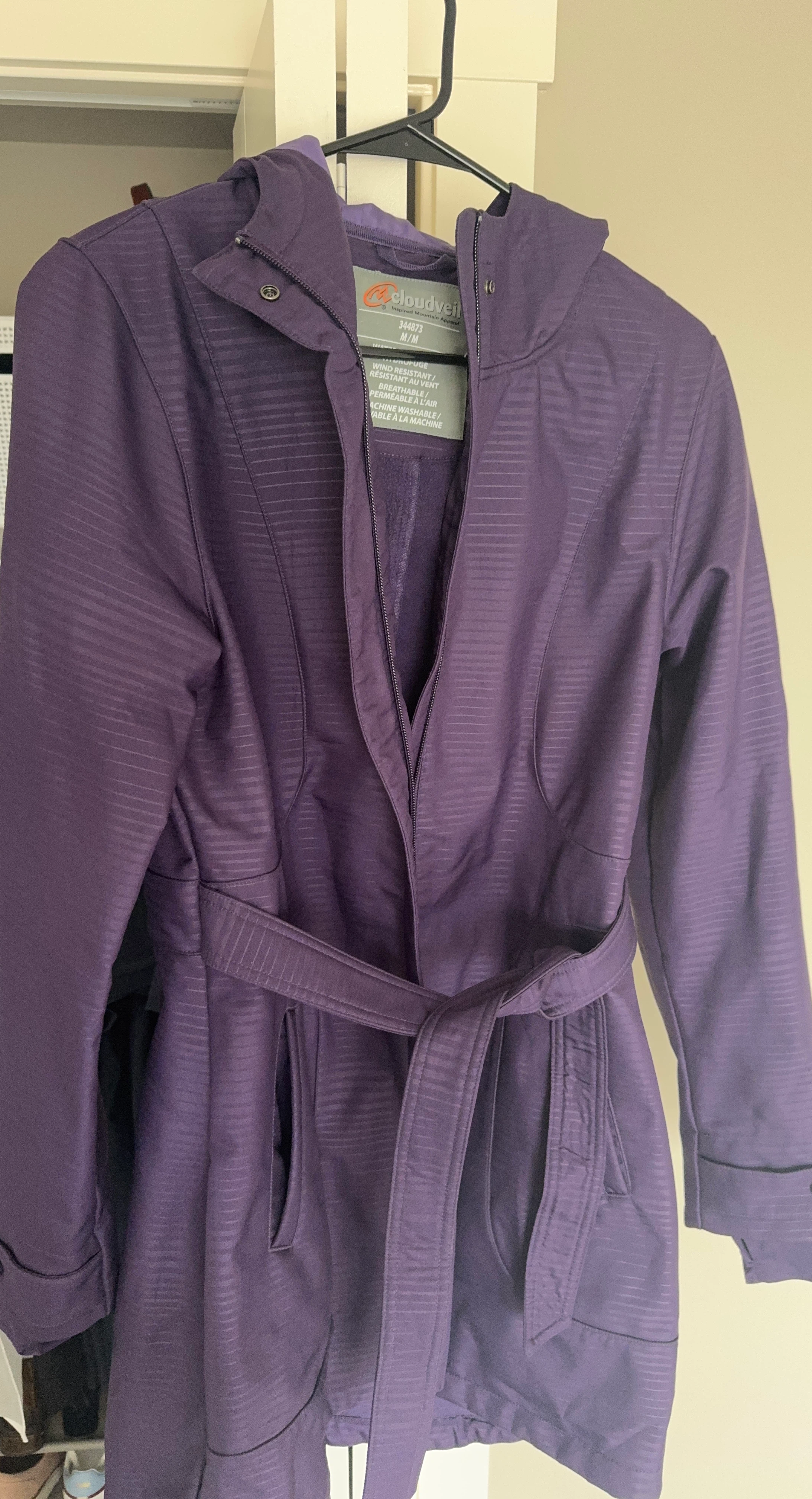 Cloudveil Purple Belted Jacket