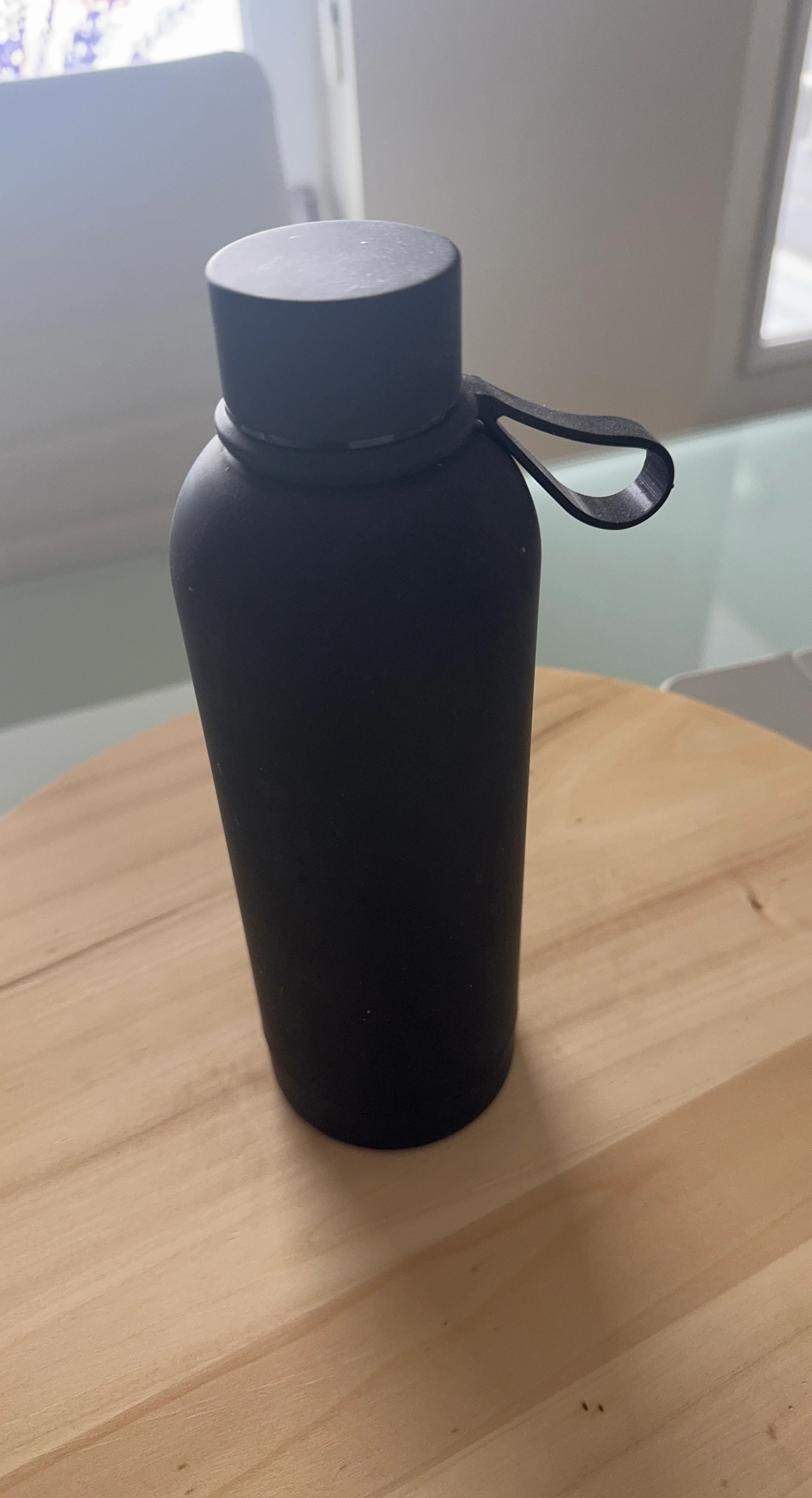 Black Reusable Water Bottle