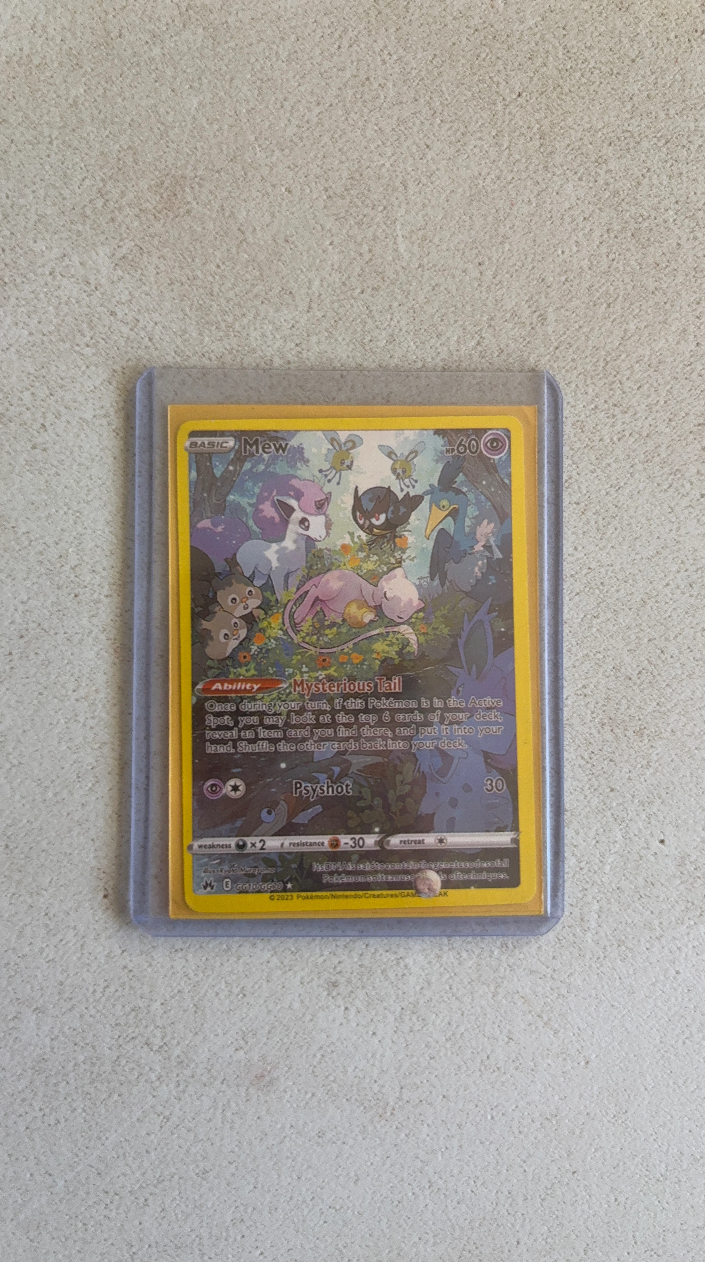 Pokemon Mew GG10/GG70 Trading Card