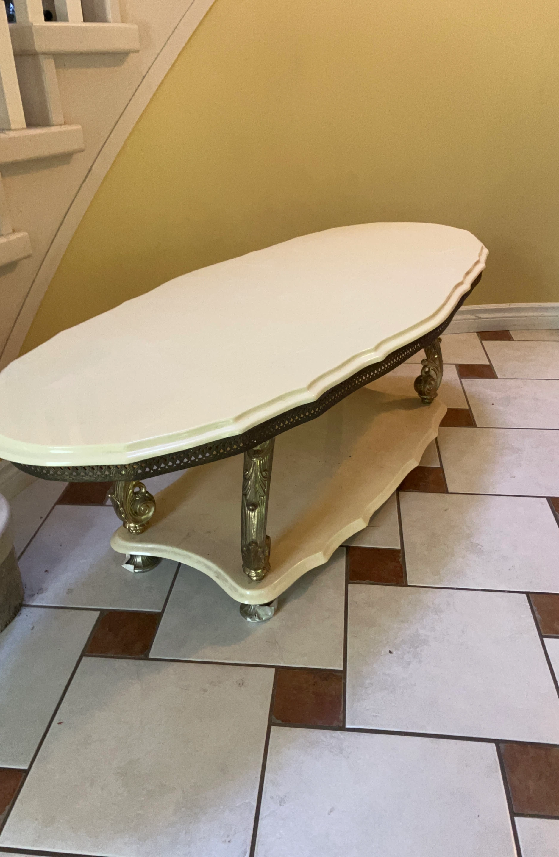 Vintage Oval Coffee Table