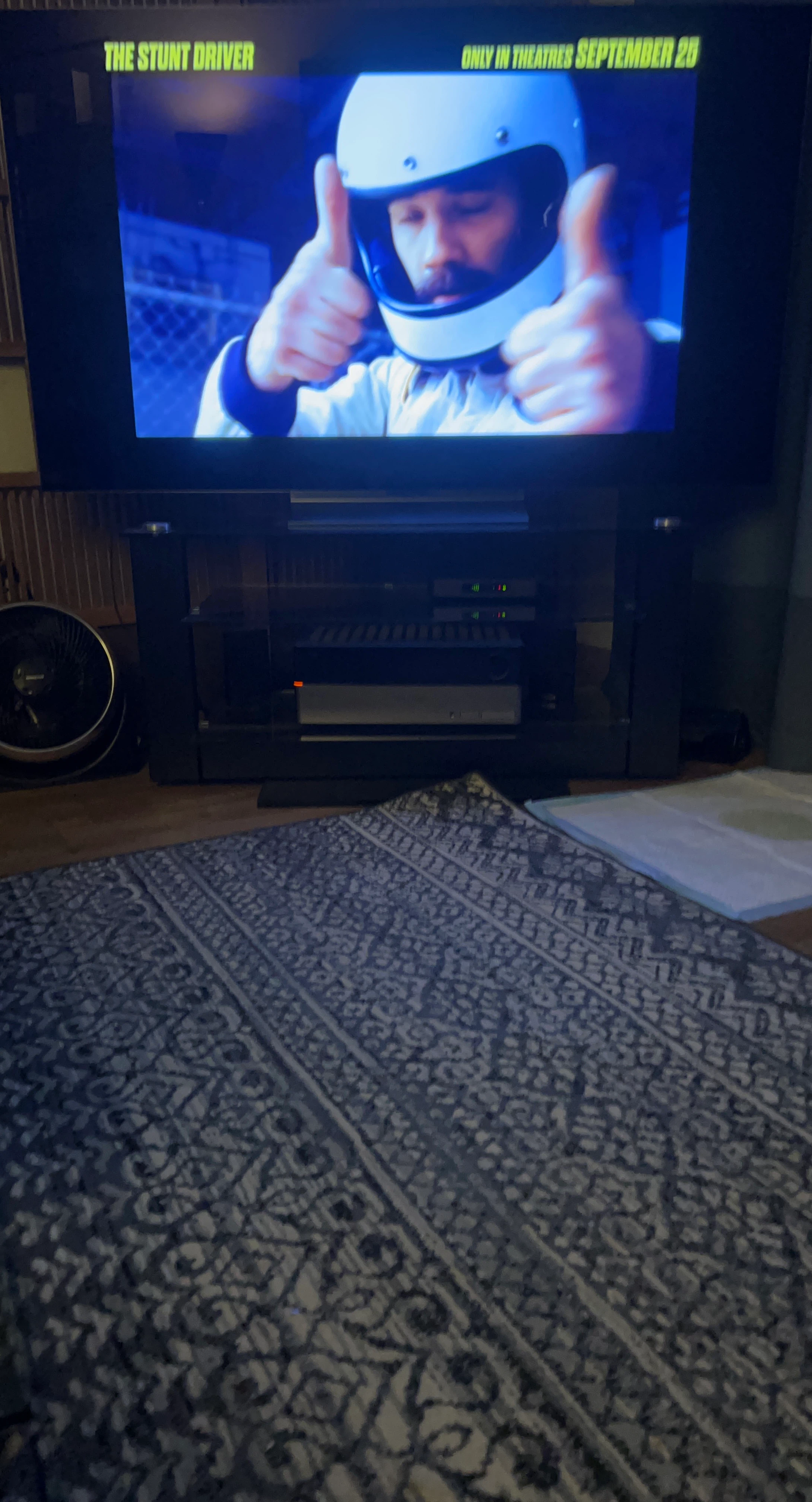 Black Glass Television Stand