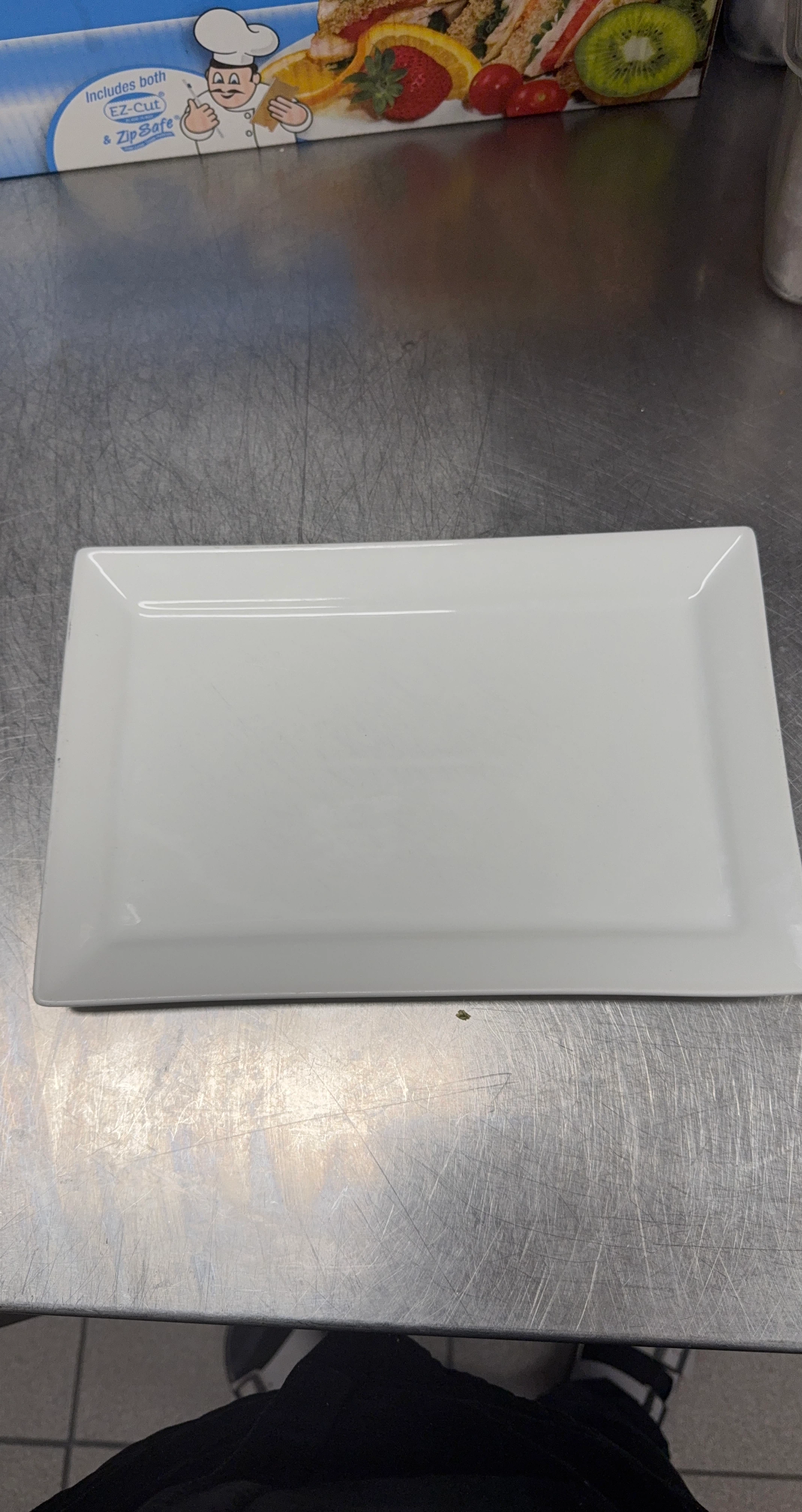 World Tableware White Rectangular Plate SL-26 (60 pc)