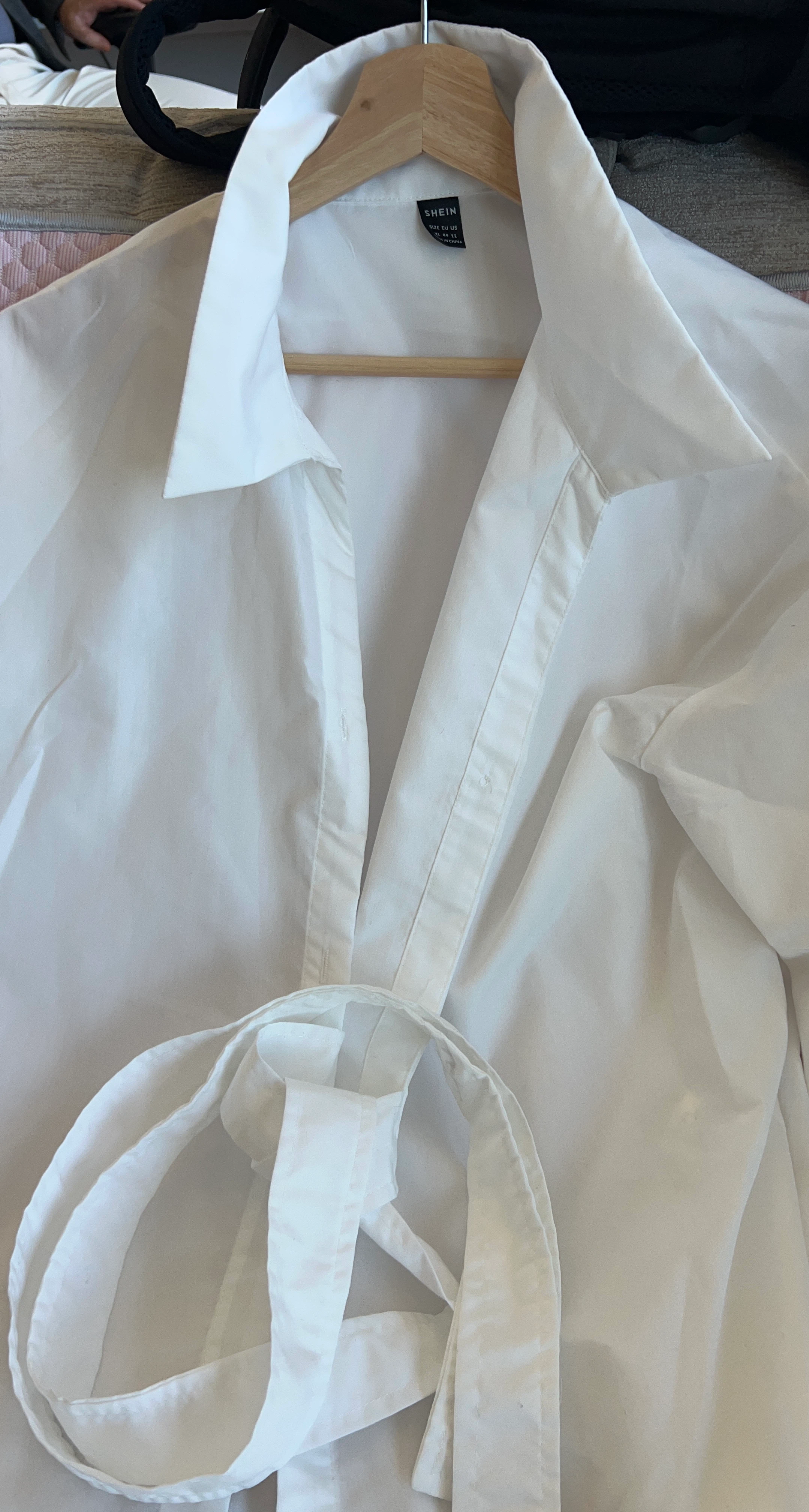 SHEIN White Button-Down Shirt