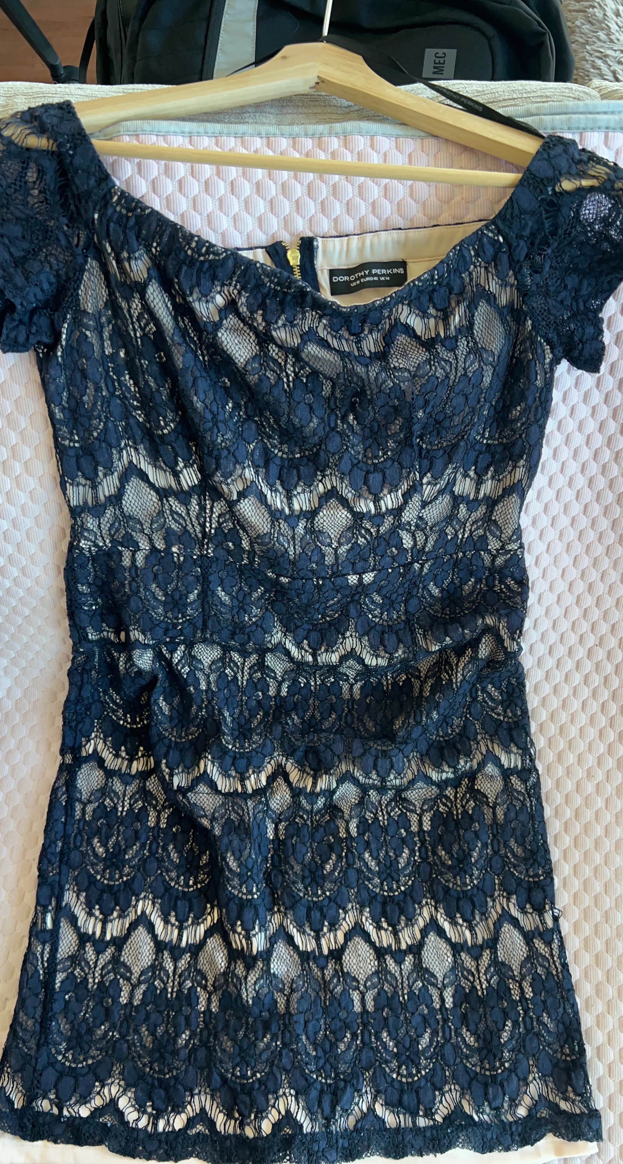 Dorothy Perkins Navy Lace Dress