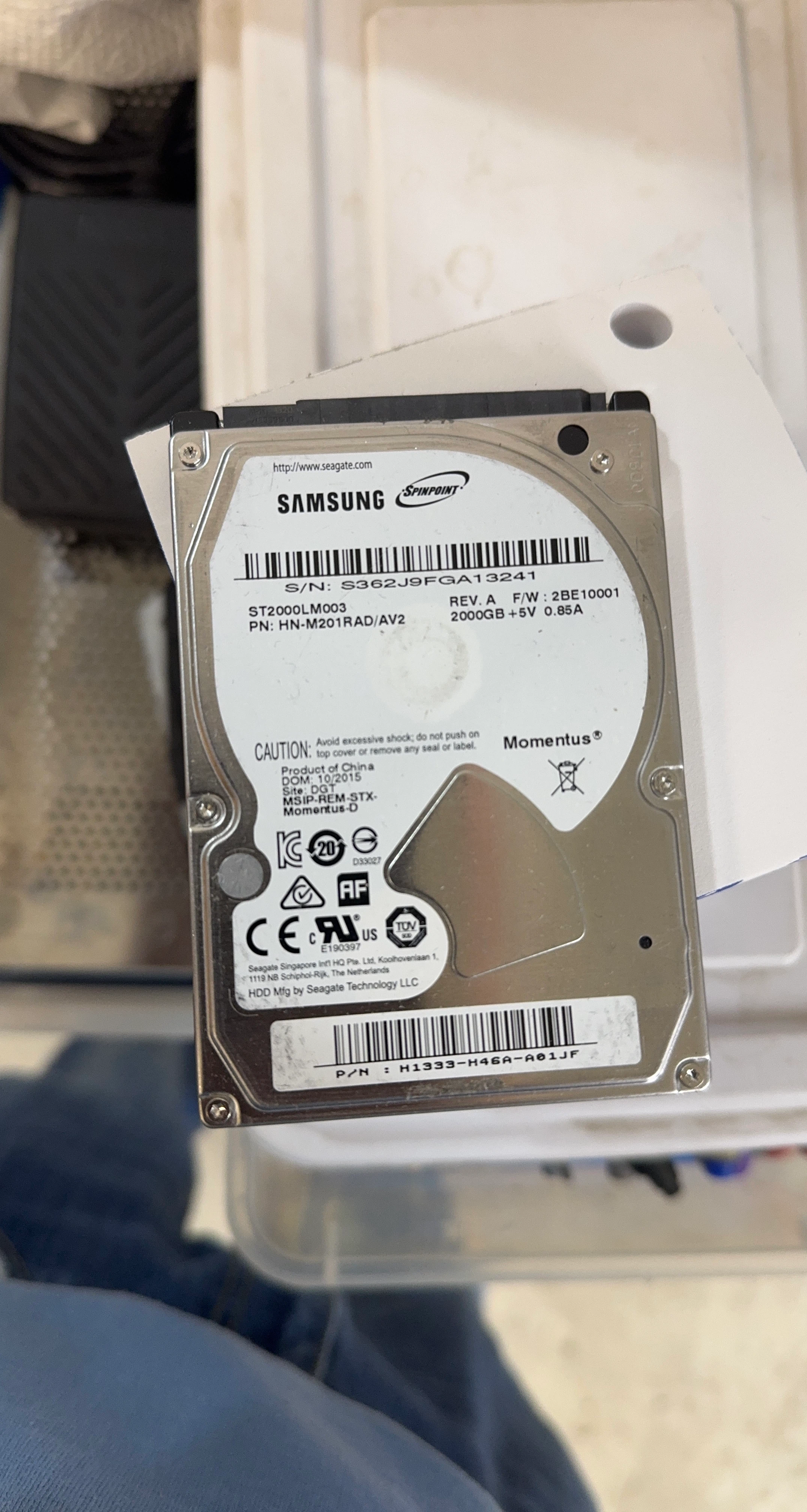 Samsung Spinpoint 2TB 2.5 inch HDD