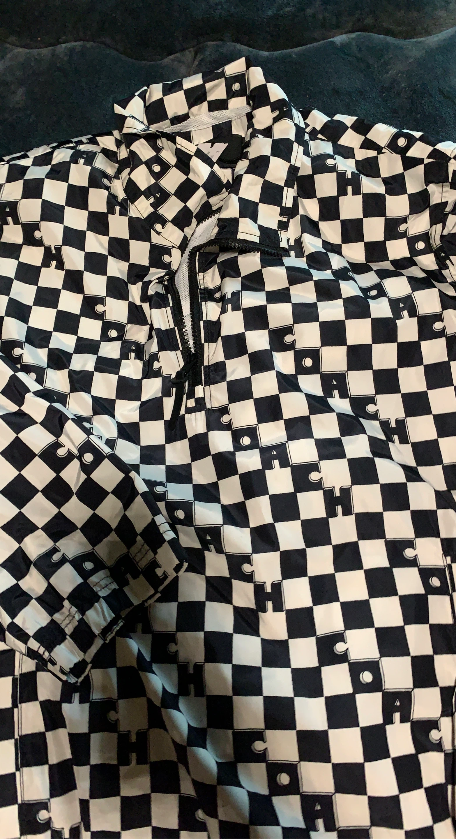 Coach Checkerboard Windbreaker Jacket