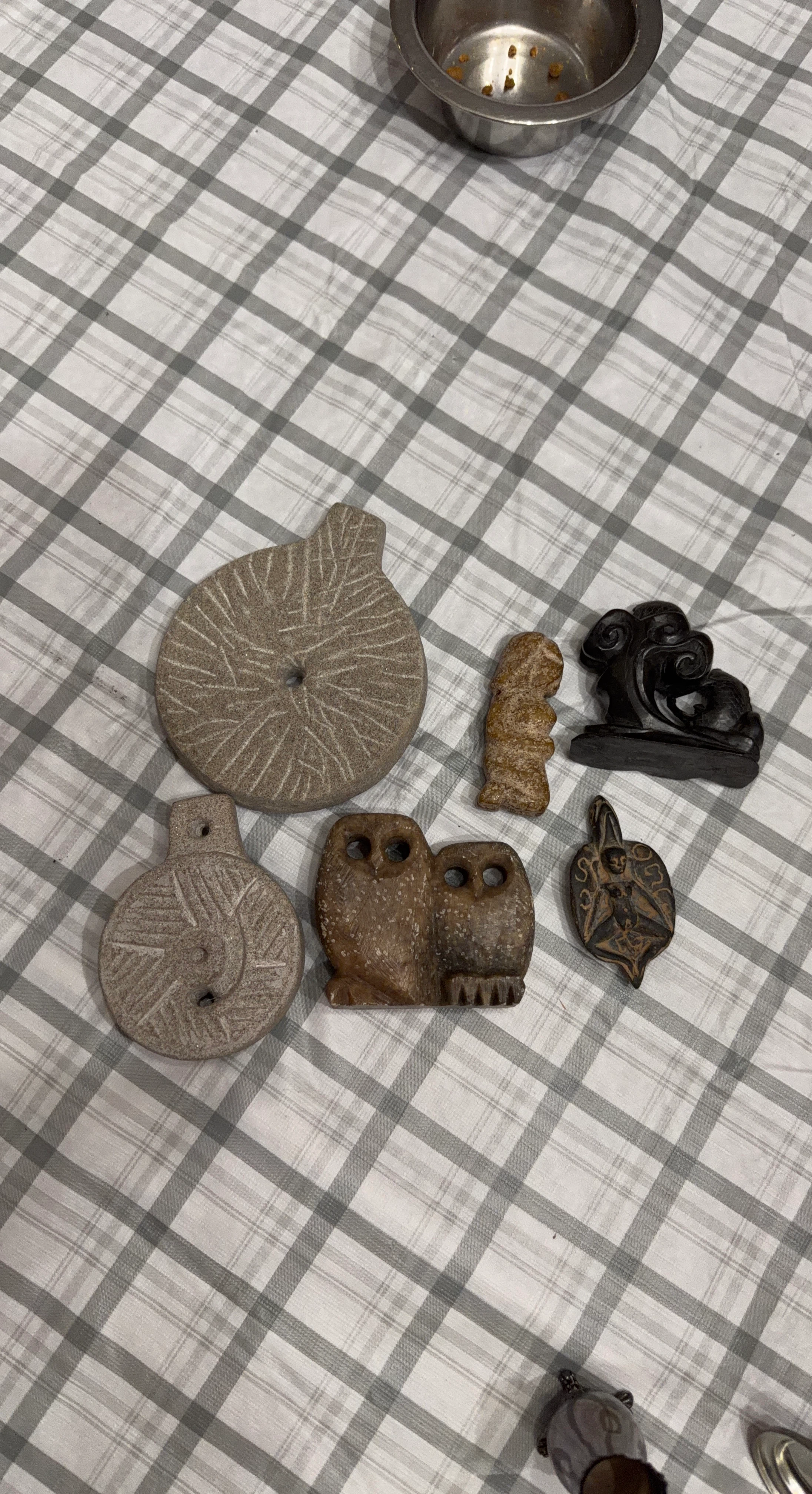 Set of Six Inuit Stone Carvings
