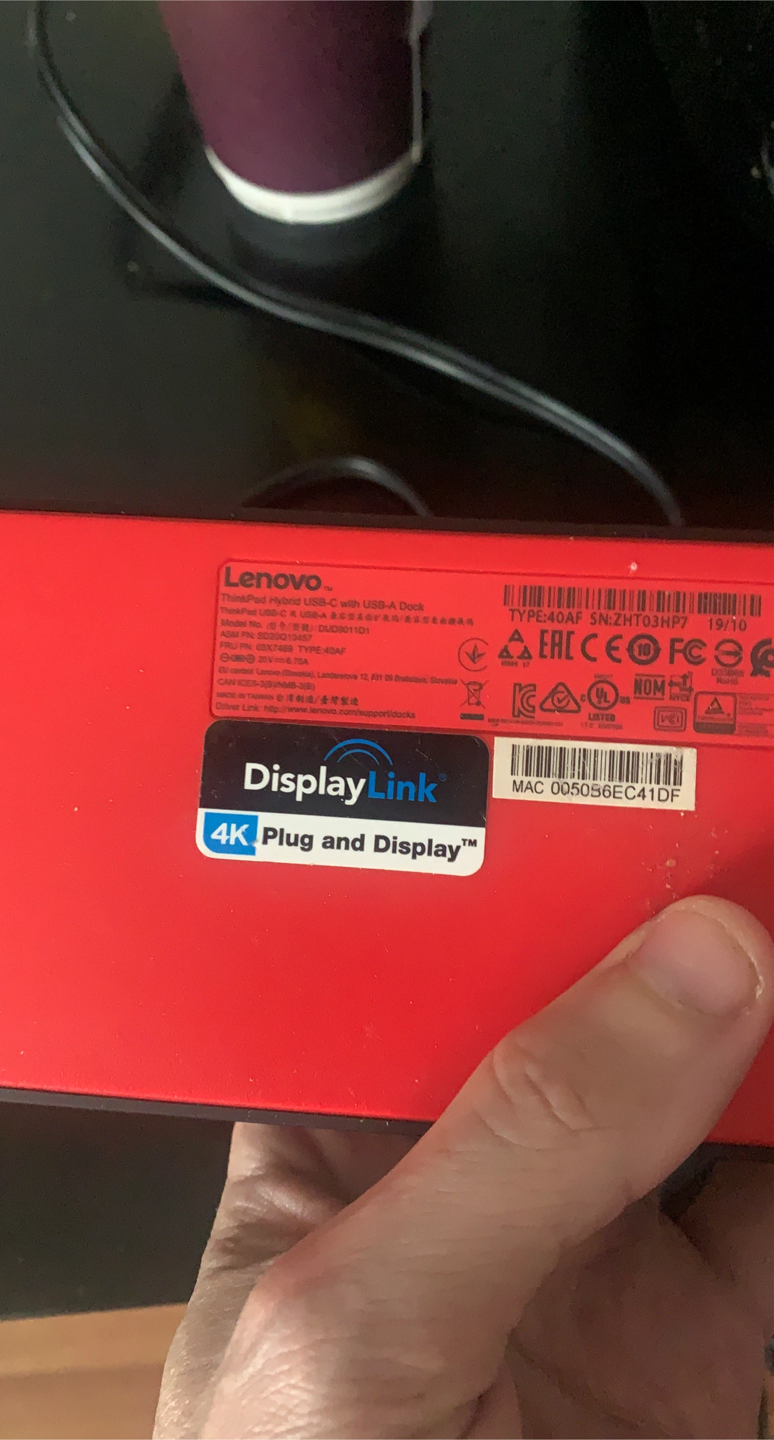 Lenovo ThinkPad Hybrid USB-C with USB-A Dock