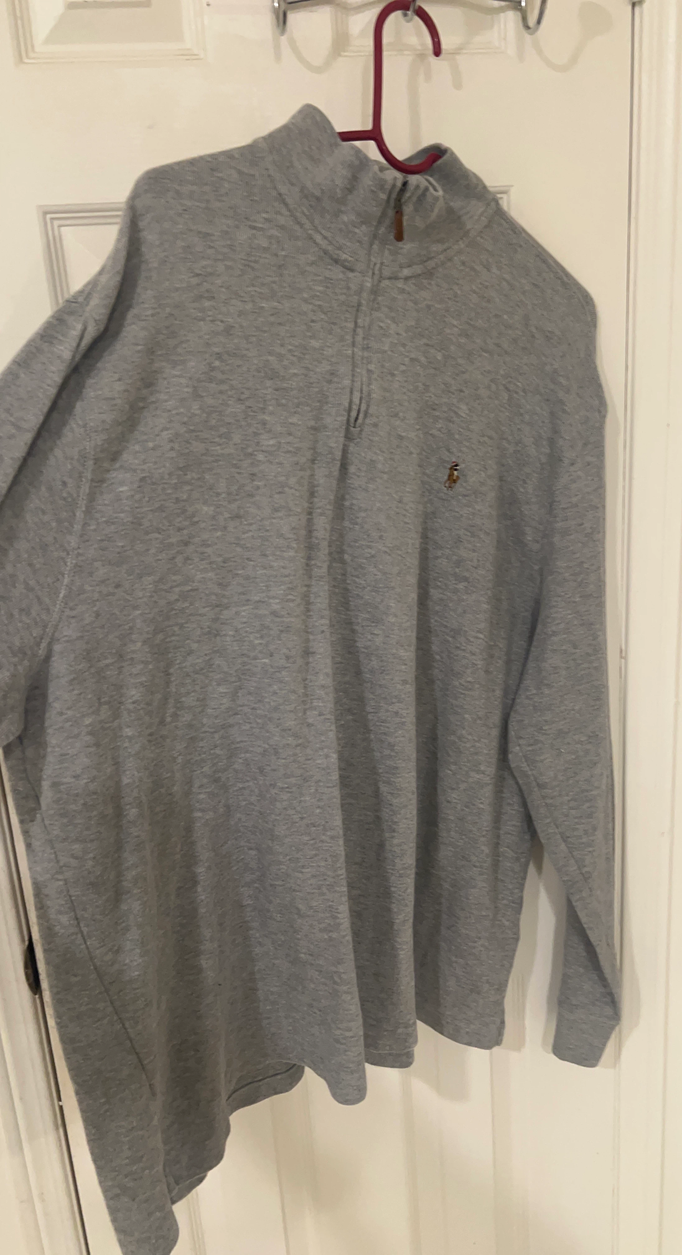 Polo Ralph Lauren Grey Quarter-Zip Sweater