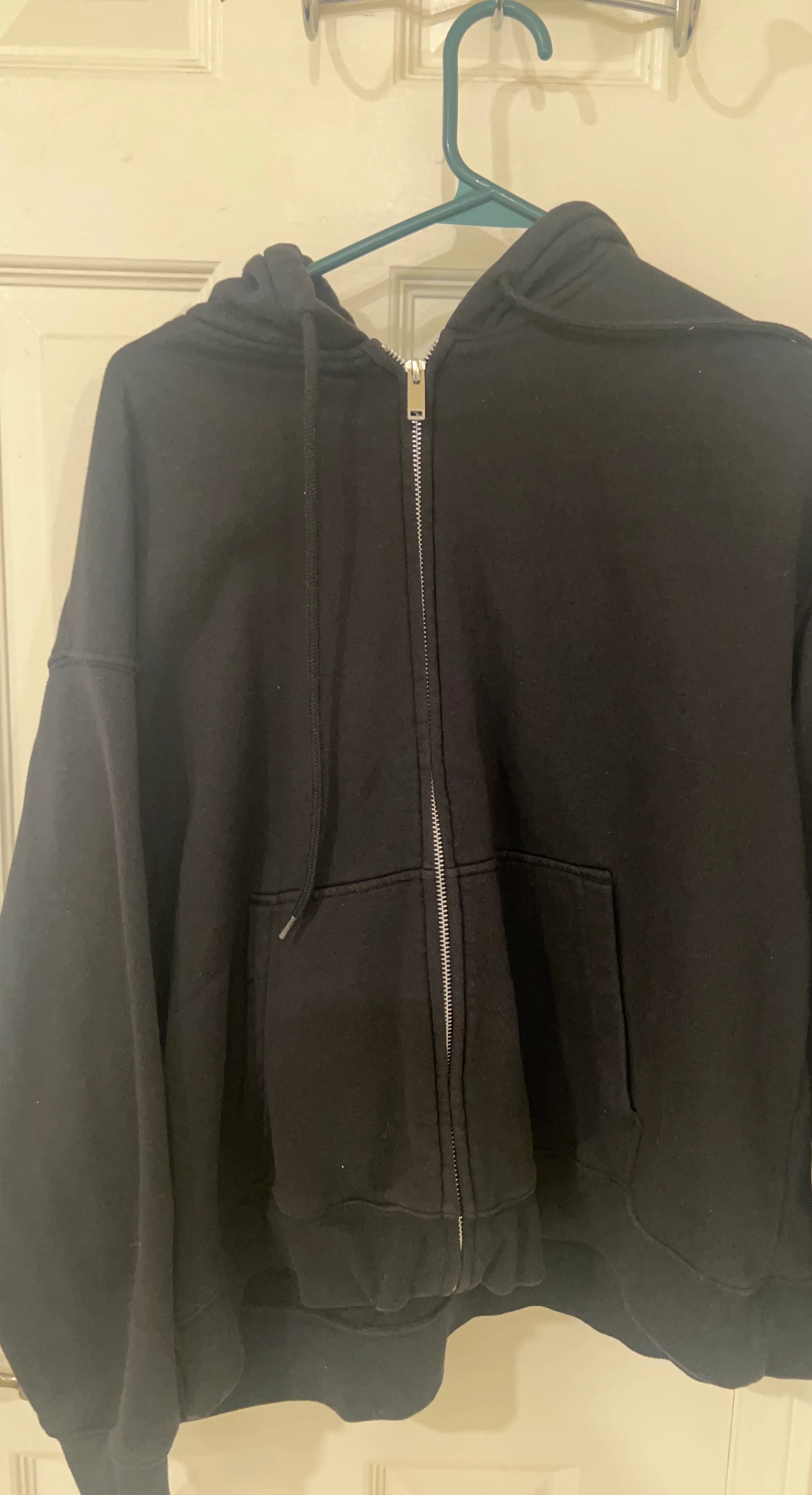Black Zip-Up Hoodie